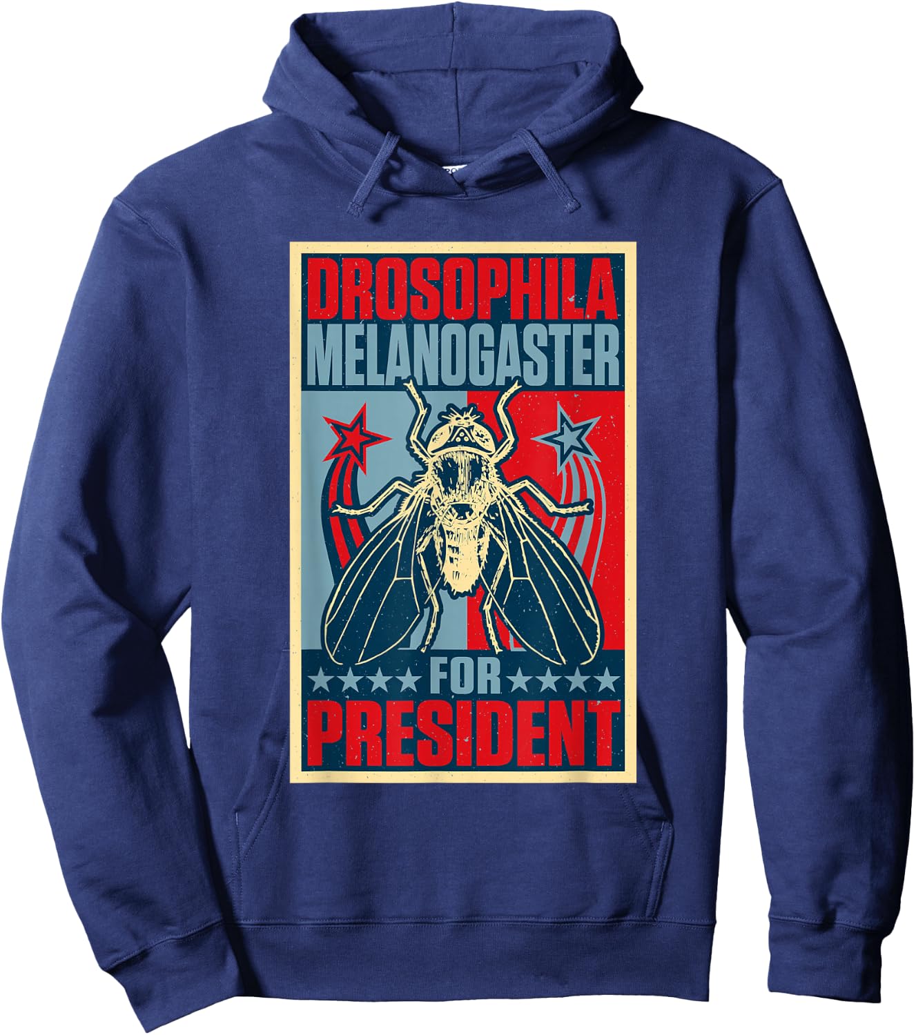2024 Election Scientist Biologist Drosophila Melanogaster Hoodie - Hoodie | Navy