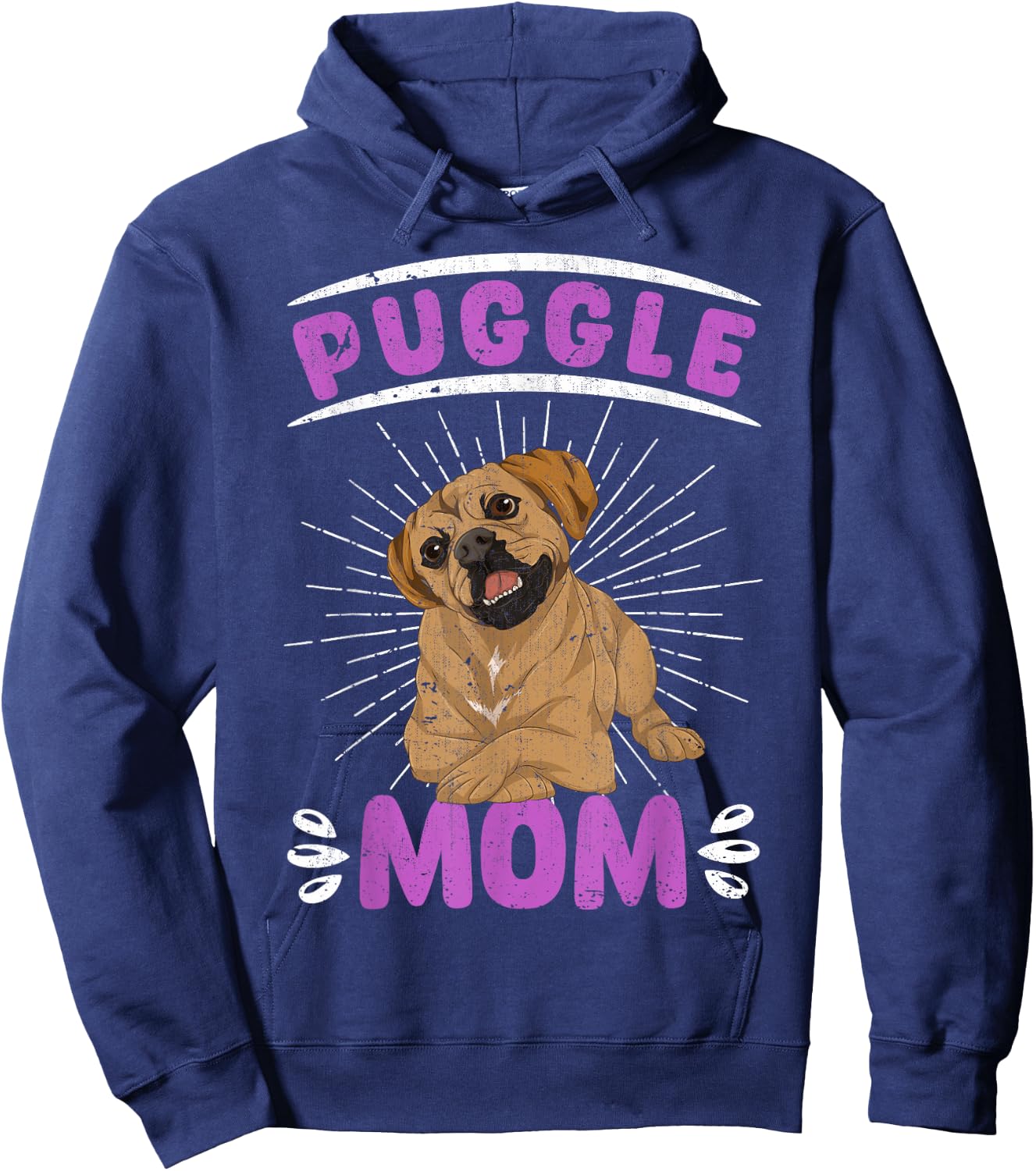 Dog Lover Puggle Mom Dog Owner Mothers Day Pet Owner Puggle Hoodie - Hoodie | Navy
