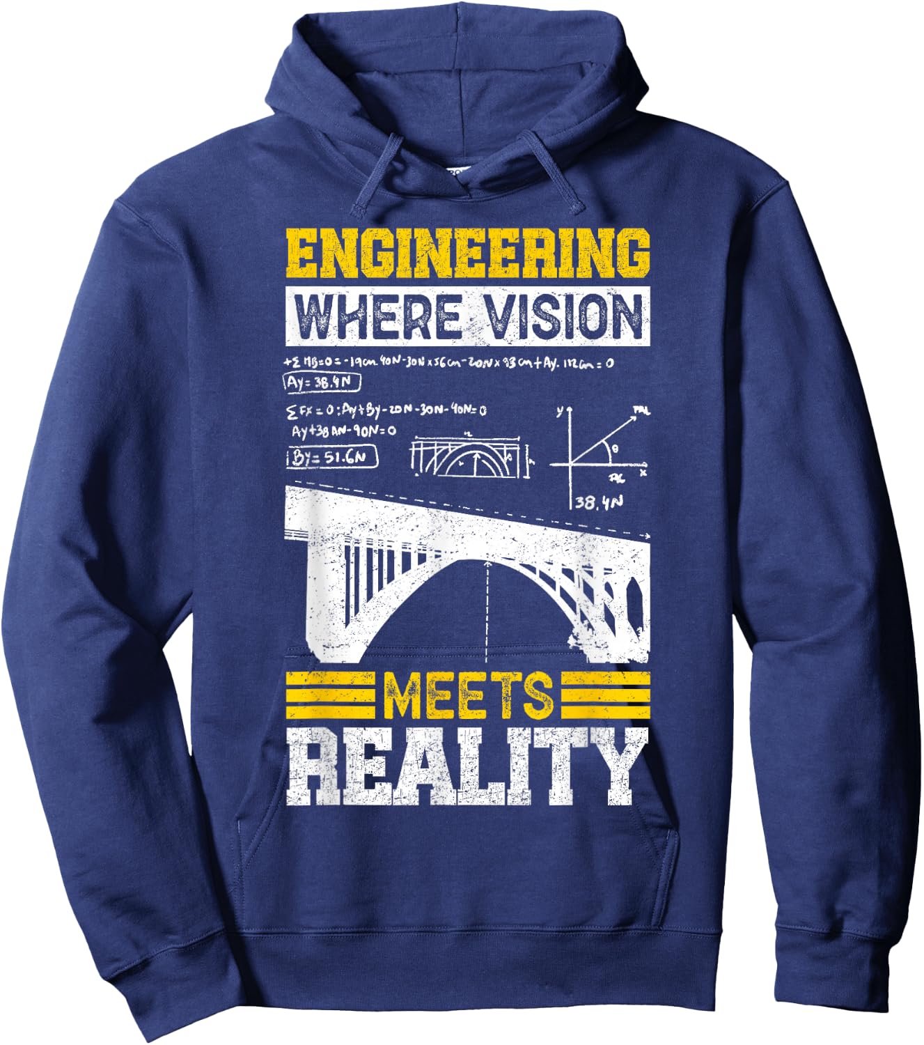 Civil Engineer Design Men Student Woman Mechanical Hoodie - Hoodie | Navy