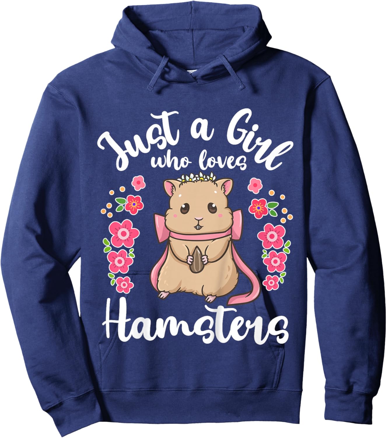 Kids Hamster Just a Girl Who Loves Hamsters Hoodie - Hoodie | Navy