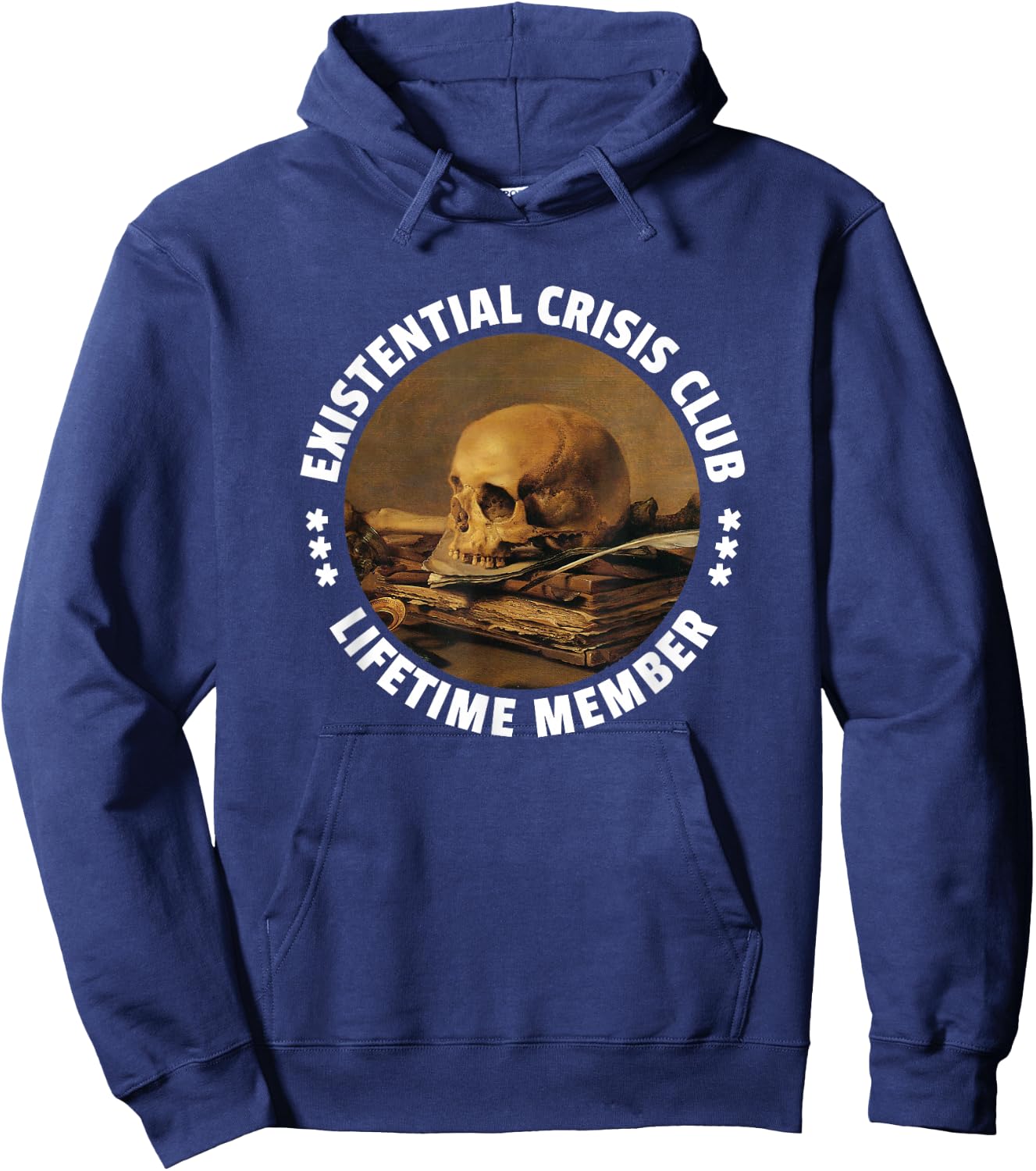 Existential Crisis Club - Lifetime Member Philosopher Hoodie - Hoodie | Navy