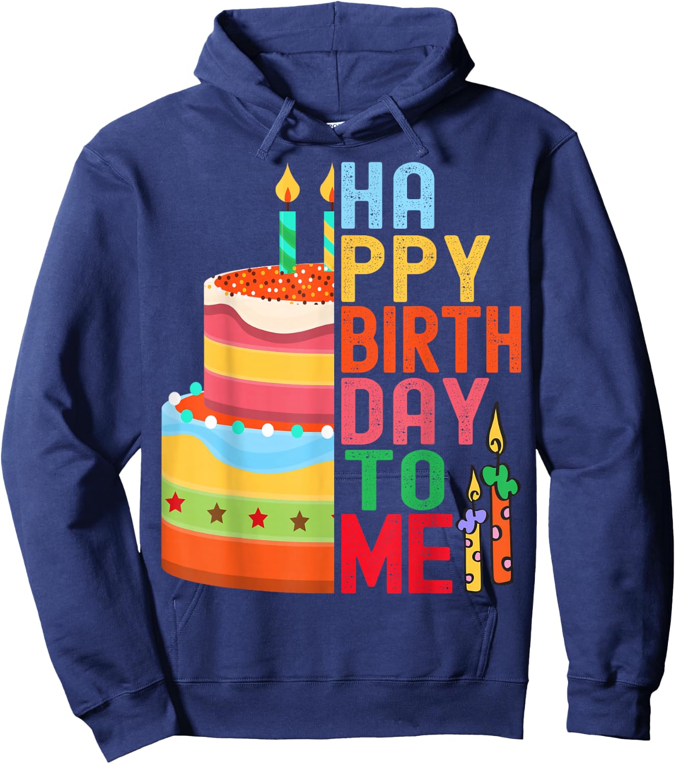 Happy Bday Celebrations Co Women Men kids Happy Birthday To Me - Birthday Party Celebration Design Hoodie - Hoodie | Navy