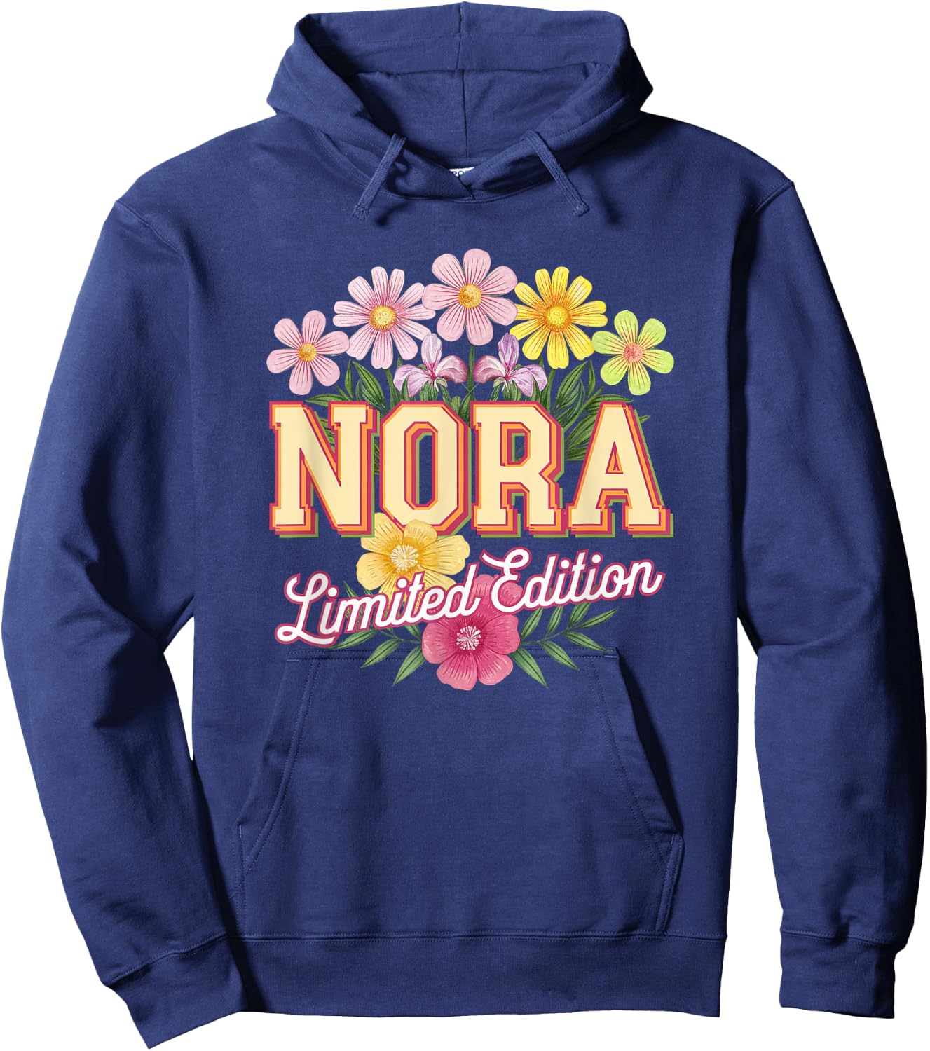 Nora Limited Edition Vintage Custom Name Wife Grandma Hoodie - Hoodie | Navy