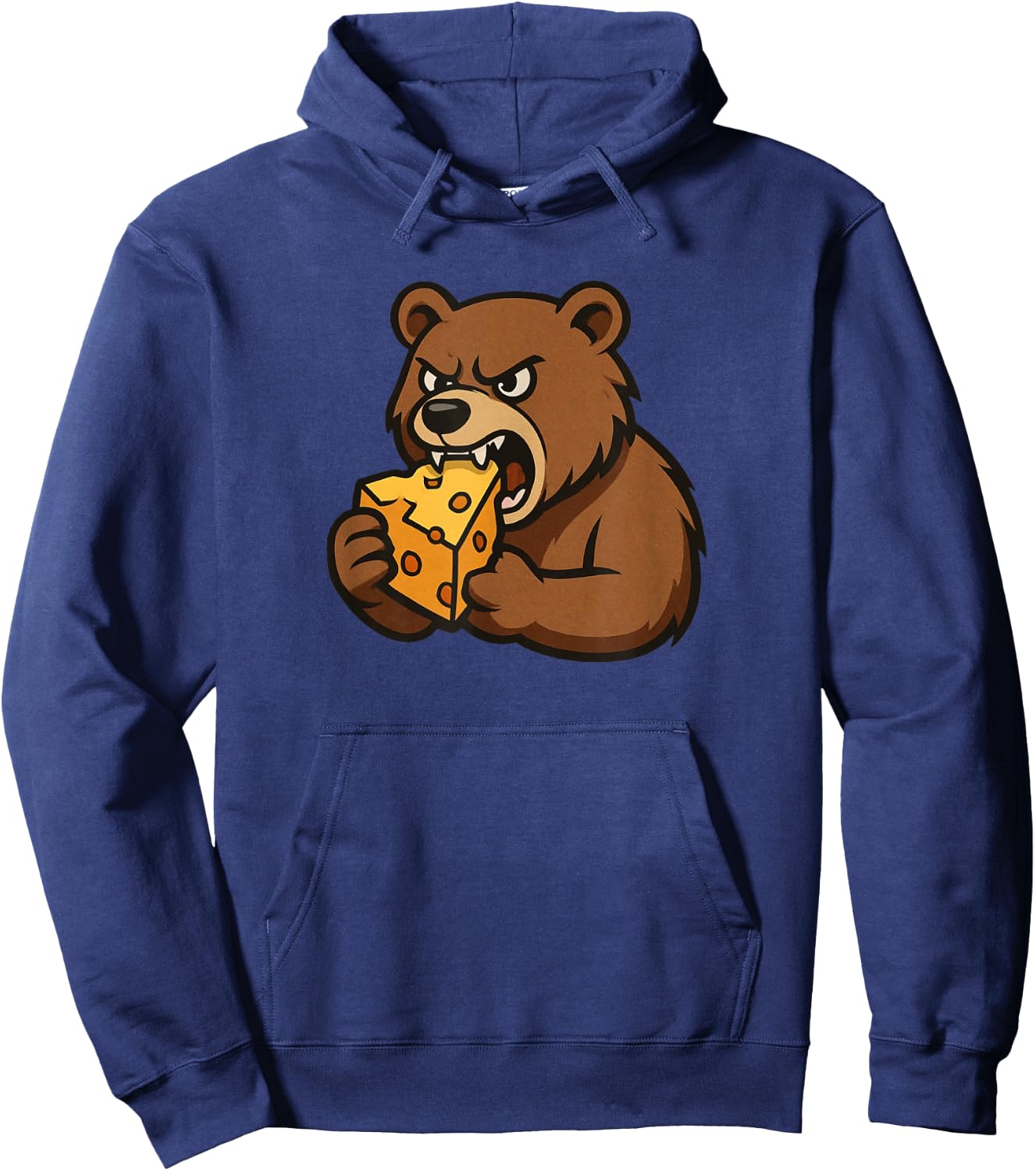 Bear Eating Cheese Hoodie - Hoodie | Navy