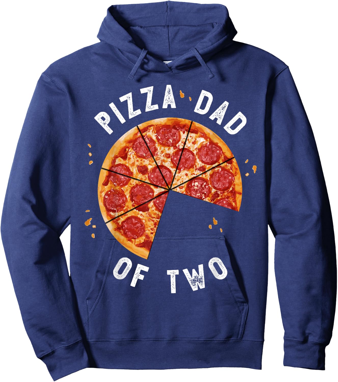 Pizza Dad And Baby Shirt Daddy Of Two Sons Matching Hoodie - Hoodie | Navy