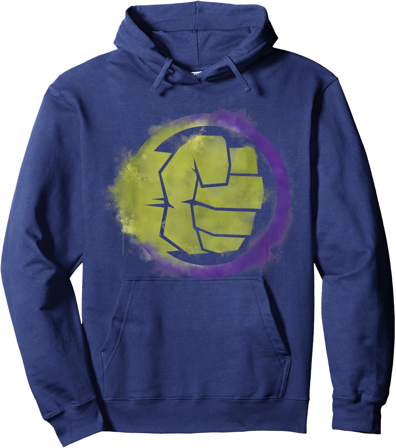 Marvel Avengers Endgame Hulk Spray Paint Logo Hoodie - Hoodie | Navy