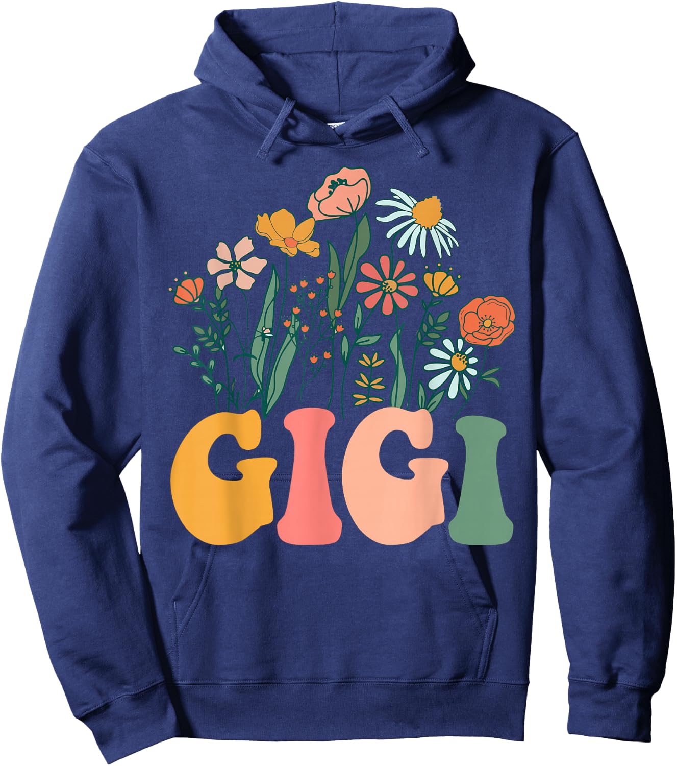 New GIGI Wildflower First Birthday & Baby Shower Hoodie - Hoodie | Navy