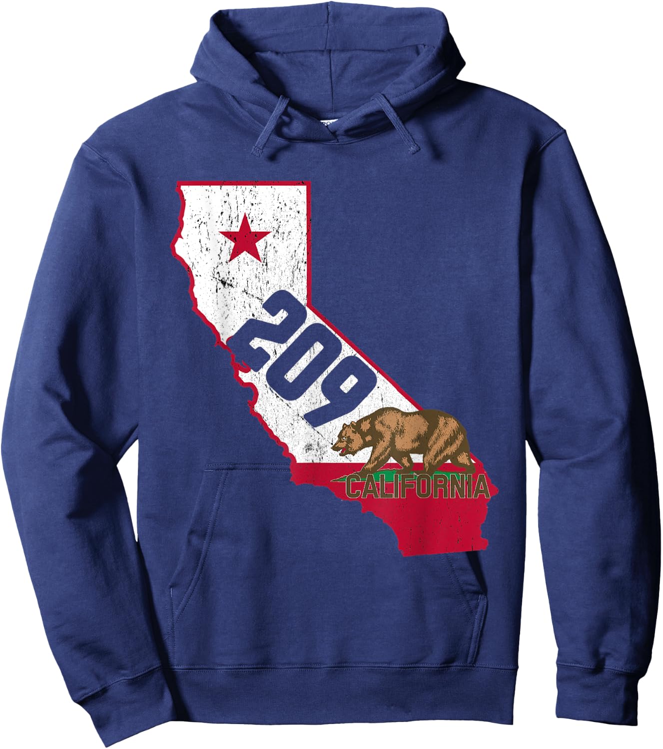 Stockton Area Code 209 Shirt California Souvenir Gift Hoodie - Hoodie | Navy