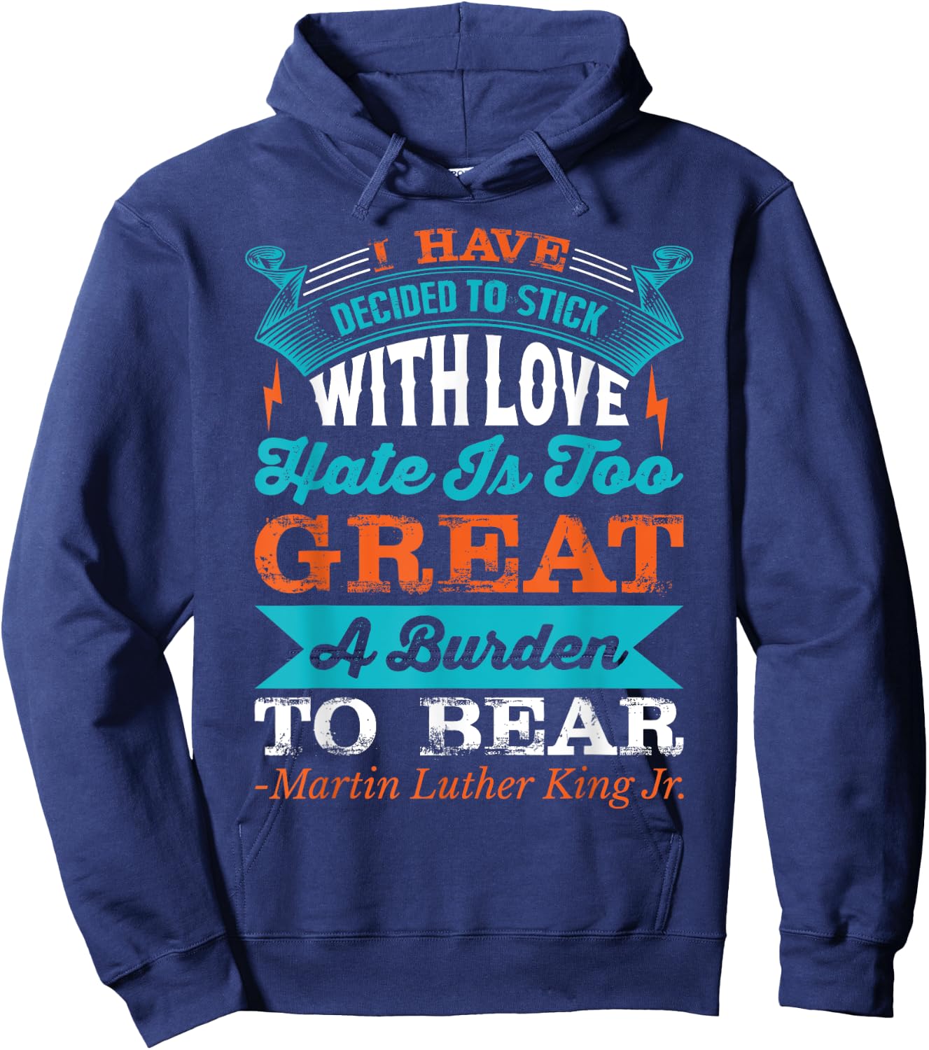 Martin Luther King Jr. Hoodie - Hoodie | Navy