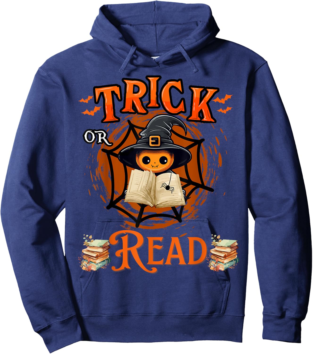 Halloween Book Lovers Librarian Teacher Library Kids Costume Hoodie - Hoodie | Navy
