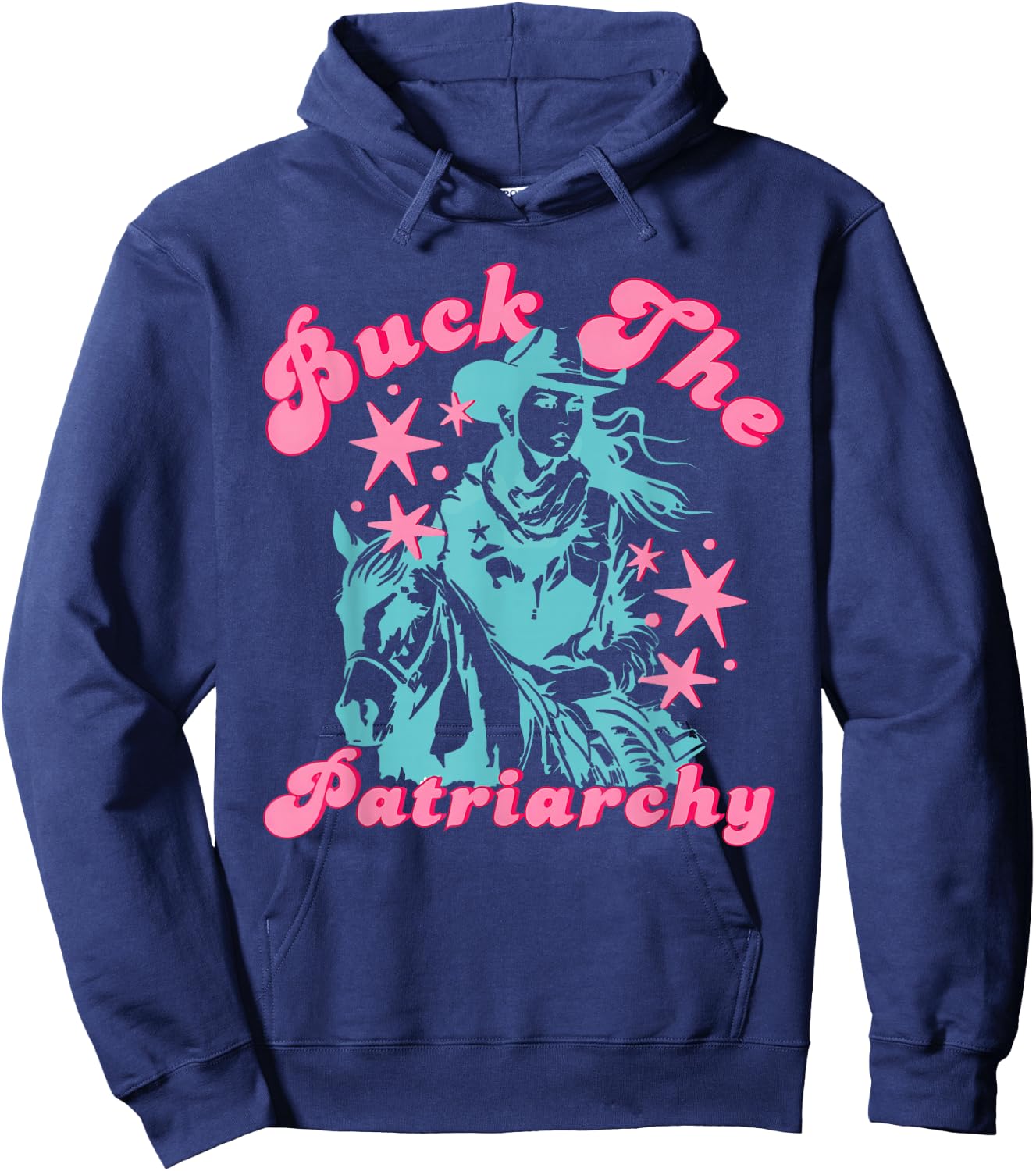 Buck The Patriarchy Funny Design Hoodie - Hoodie | Navy