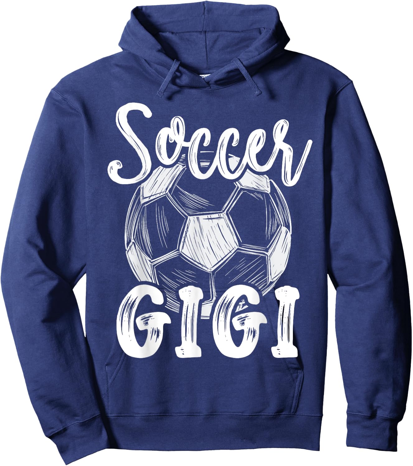 Soccer Gigi Women Family Matching Team Player Soccer Ball Hoodie - Hoodie | Navy