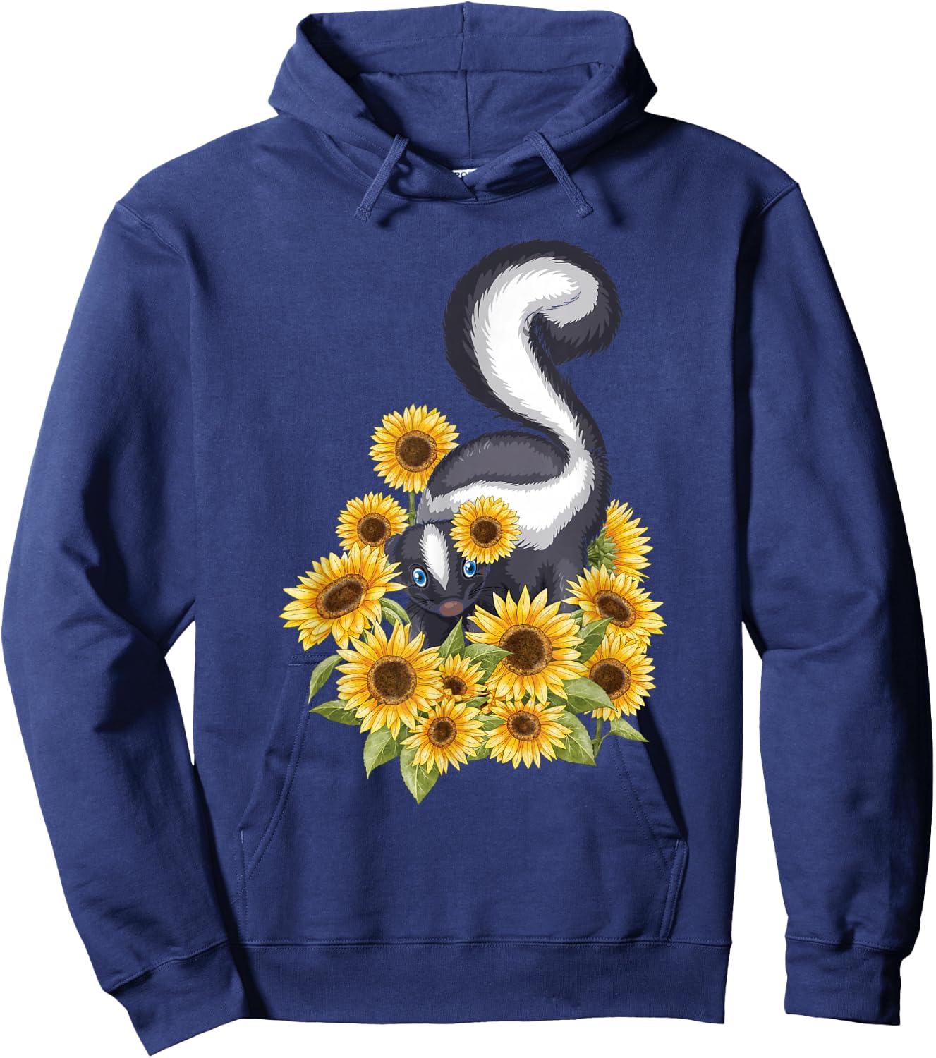 Sunflower Skunk - Pet Lover Zookeeper Zoologist Veterinarian Hoodie - Hoodie | Navy