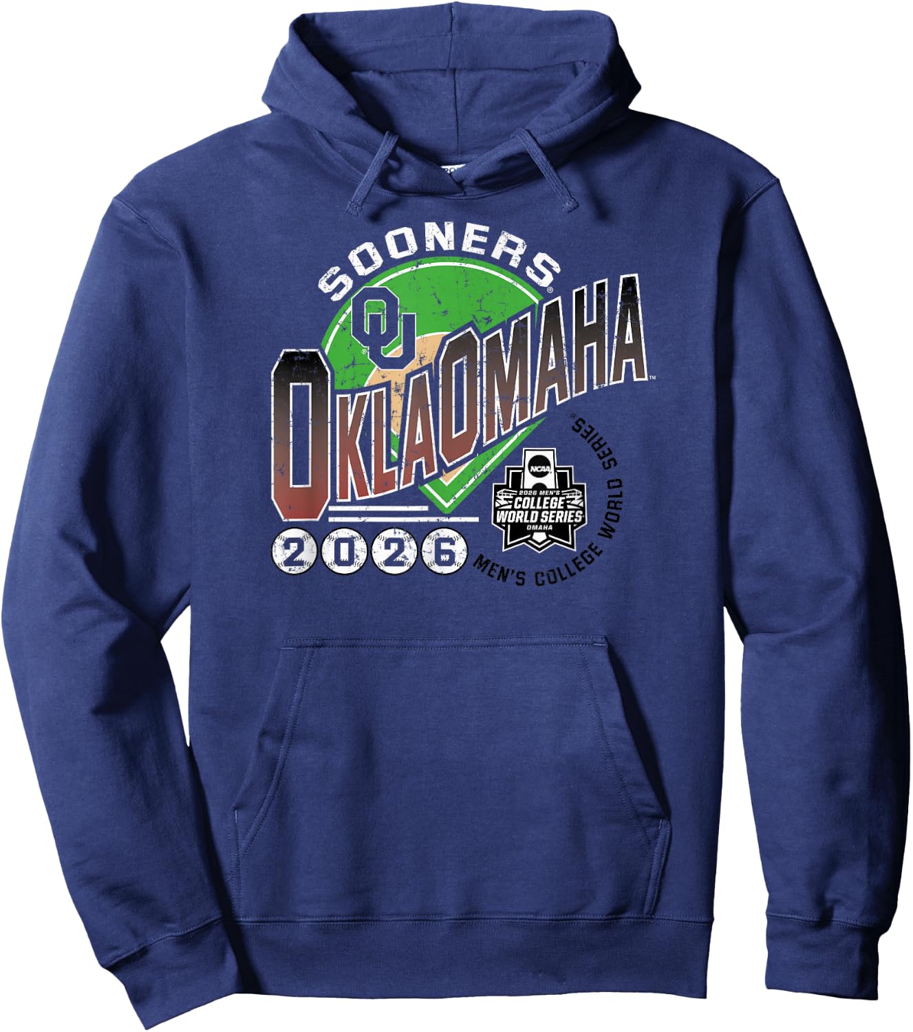 Oklahoma Sooners College World Series 2026 CWS OklaOmaha Hoodie - Hoodie | Navy