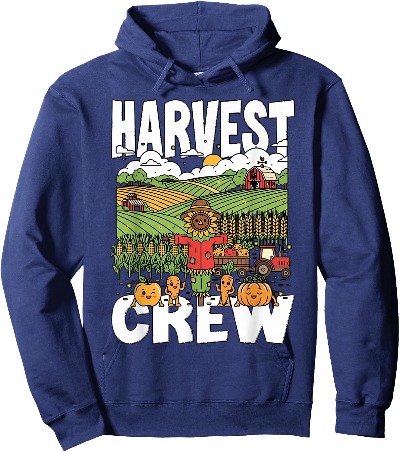 Harvest Crew Farming Farmer harvesting The Crop Every Year Hoodie - Hoodie | Navy