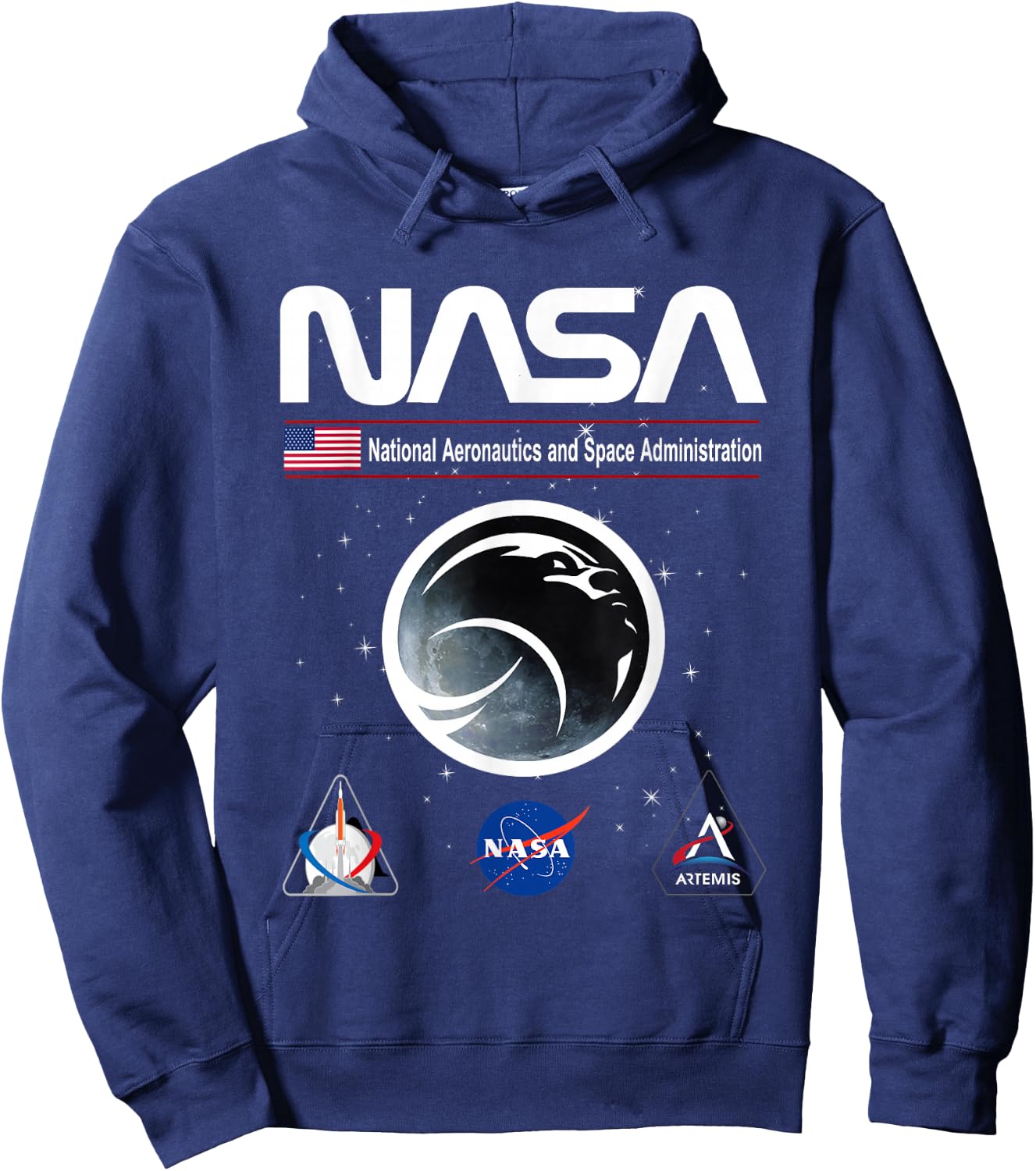 NASA Artemis Mission First Woman to the Moon Hoodie - Hoodie | Navy