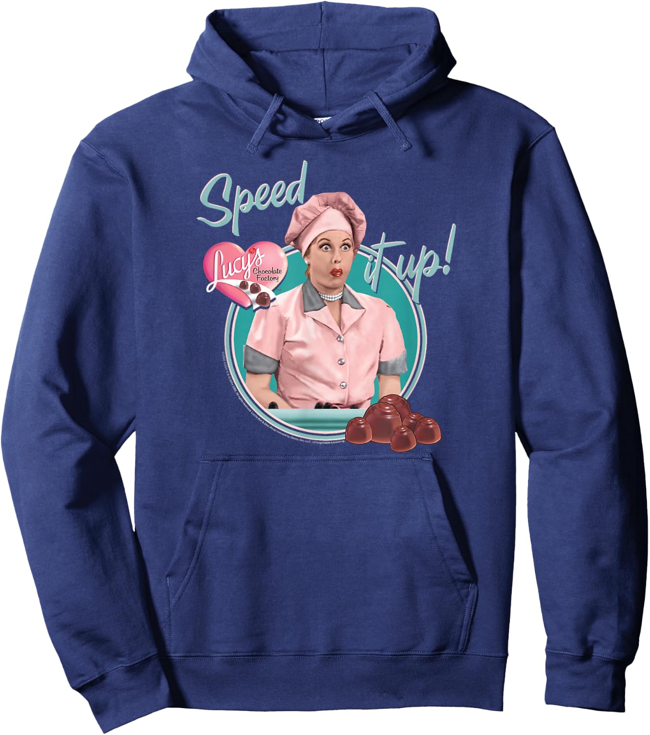 I Love Lucy Speed It Up Hoodie - Hoodie | Navy