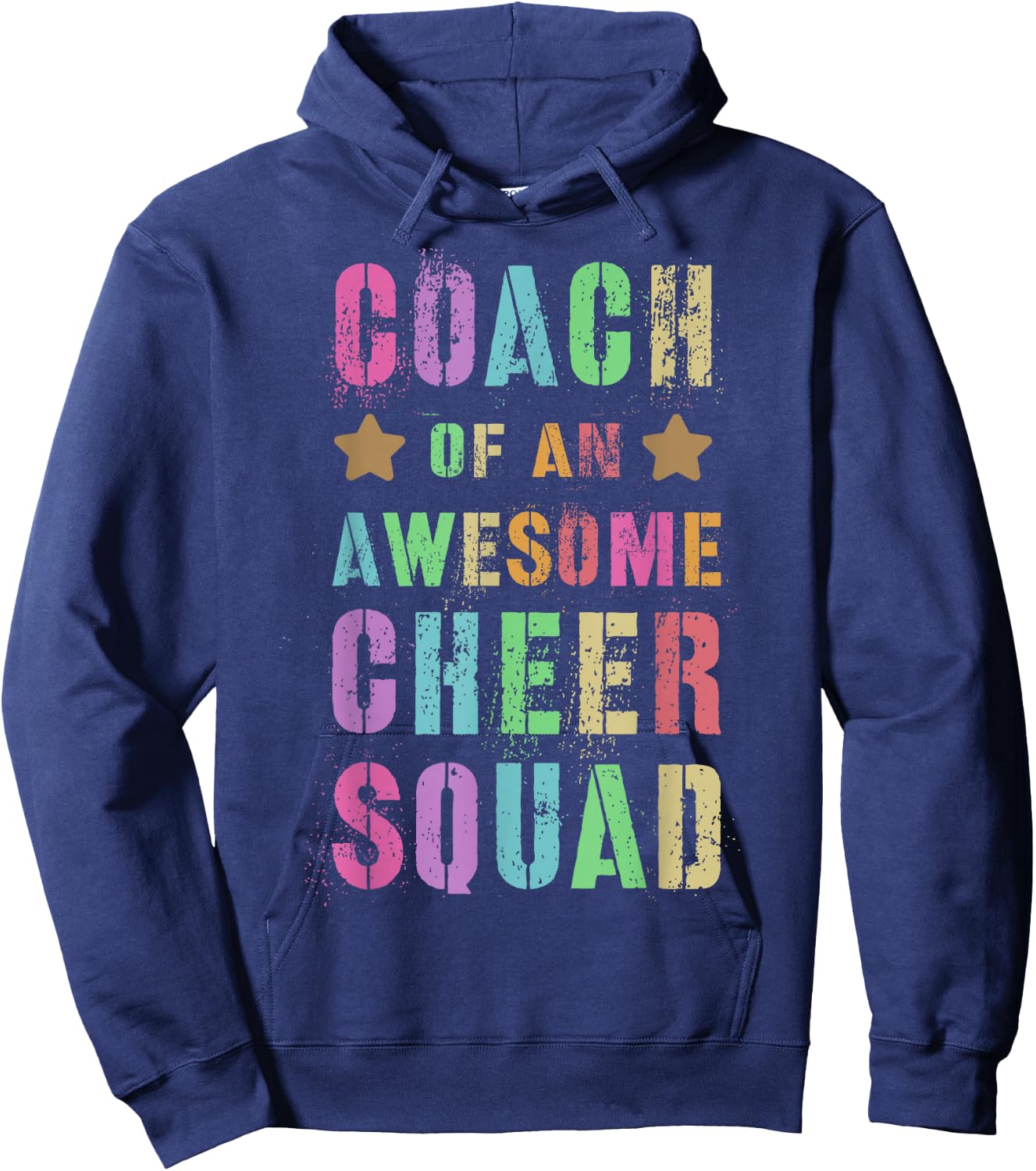 Cheerleader COACH of an AWESOME CHEER SQUAD Cheerleading Hoodie - Hoodie | Navy
