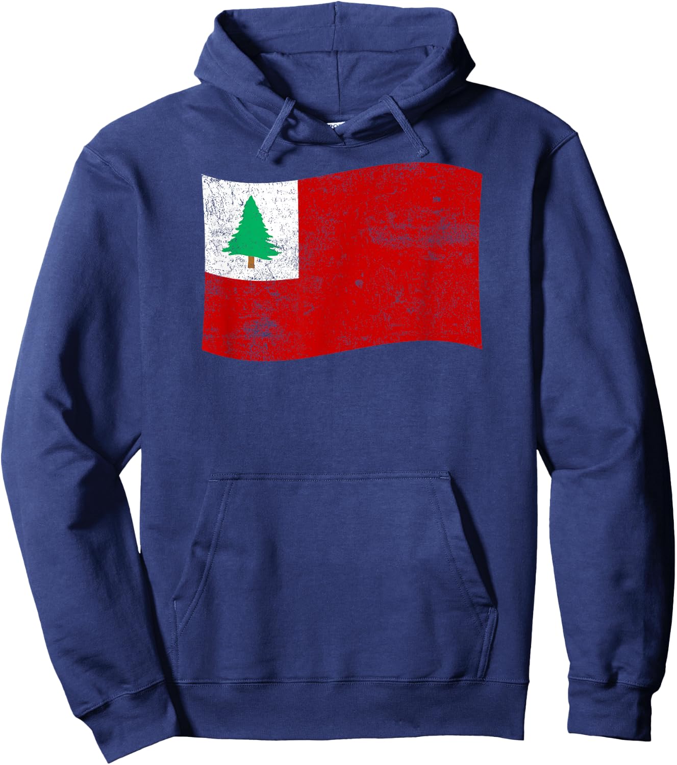 New England Continental Flag – American History Patriotic Hoodie - Hoodie | Navy