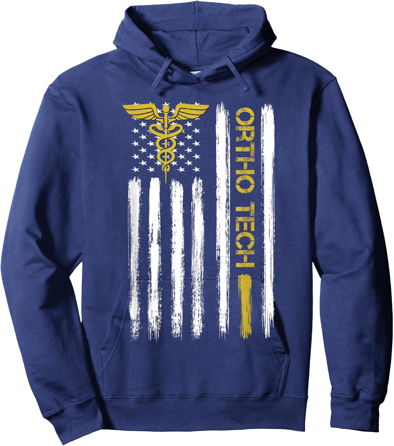 Orthopedic Technician Technologists American Flag Ortho Tech Men Hoodie - Hoodie | Navy