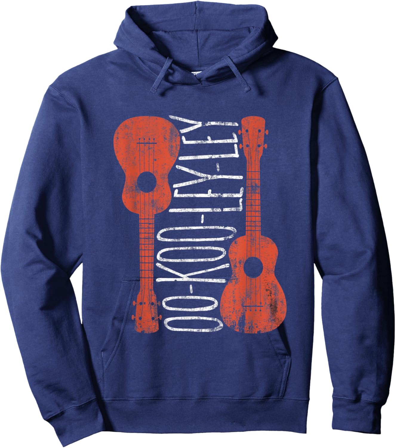 OO KOO LEY LEY Ukulele Pronunciation - Ukulele Guitar Hoodie - Hoodie | Navy
