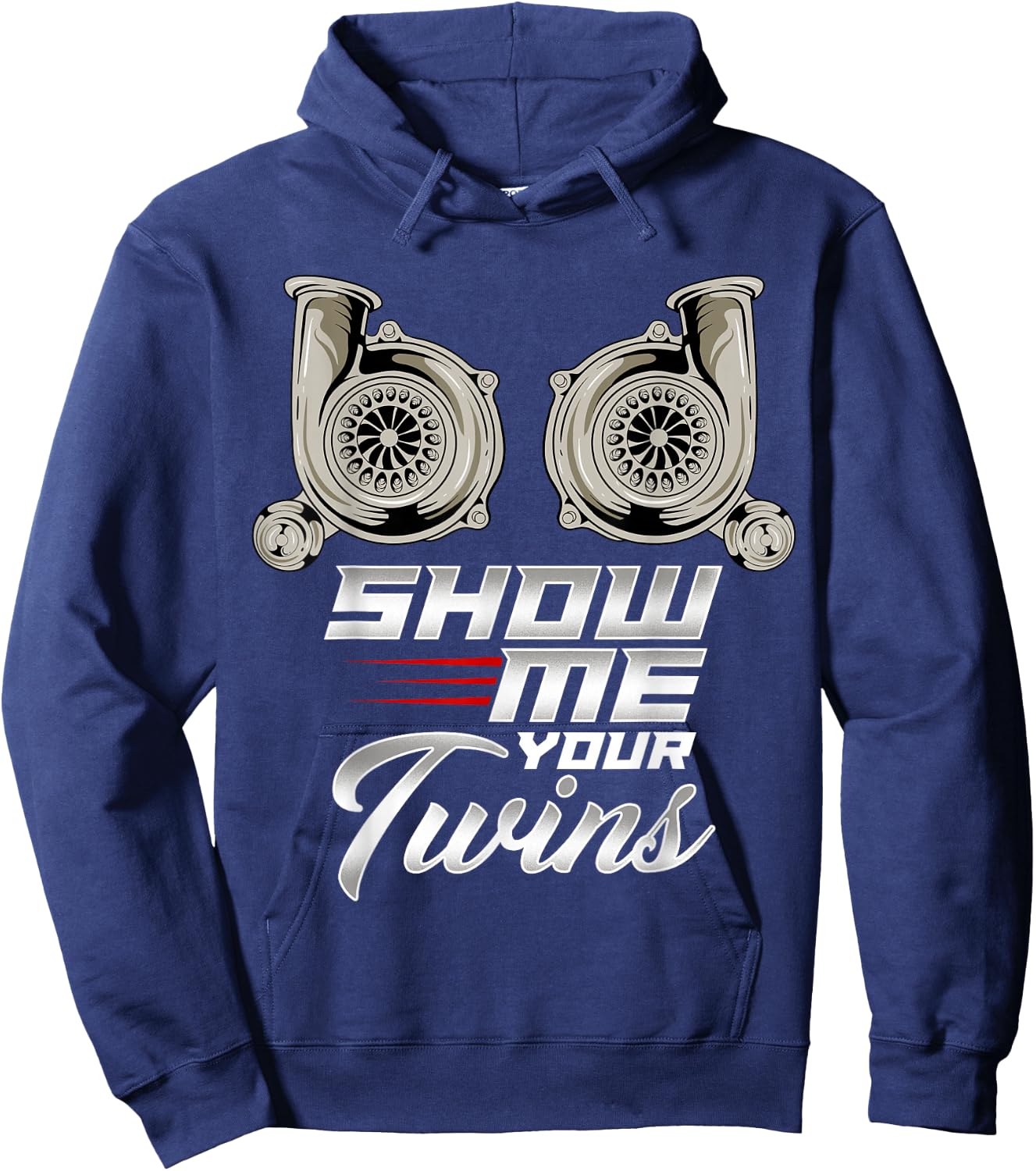 Funny Turbo Racing Show Me Your Twins TTs Hoodie - Hoodie | Navy