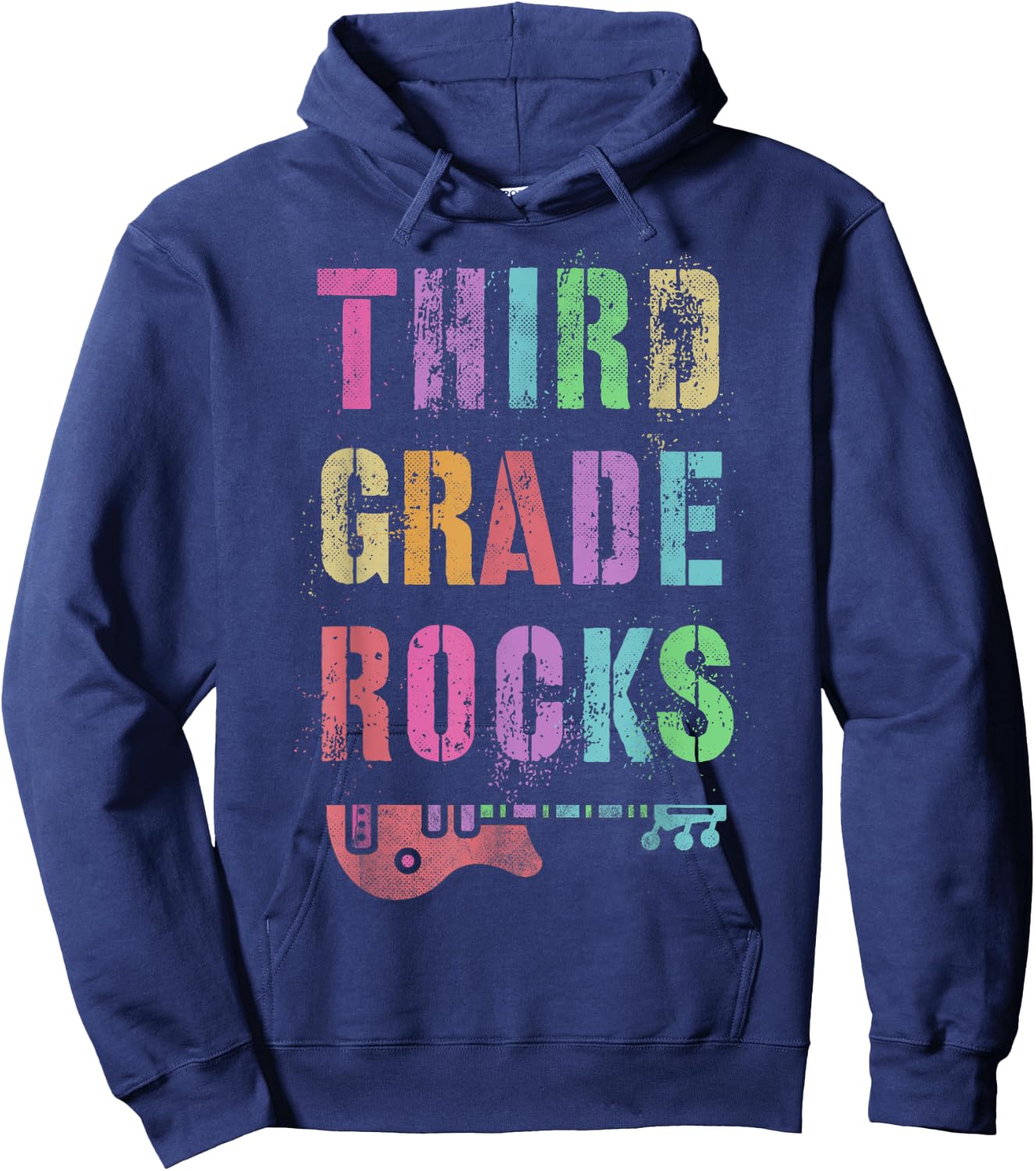 3rd GRADE ROCKS Teacher Rockstar Team THIRD Grader Is My Jam Men Women Kids Hoodie - Hoodie | Navy