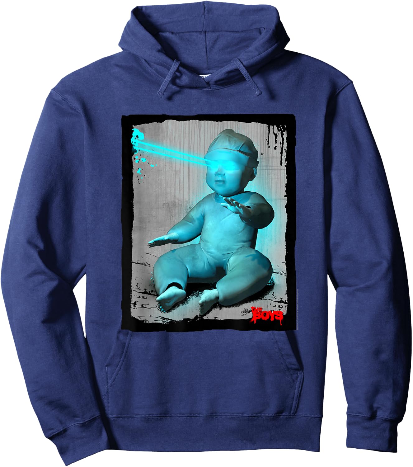 The Boys Laser Baby Superhero TV Show Hoodie - Hoodie | Navy