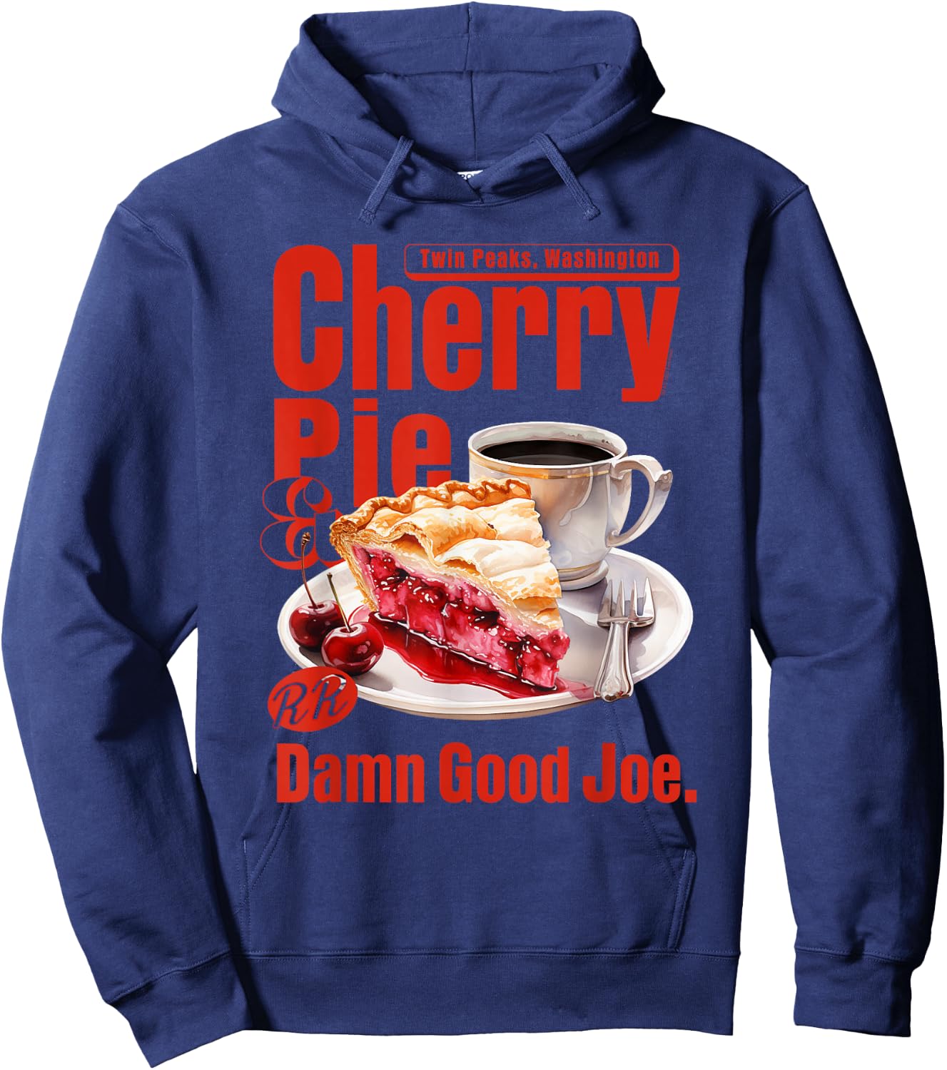 Twin Peaks Cherry Pie and Joe RR Diner TV Show Hoodie - Hoodie | Navy