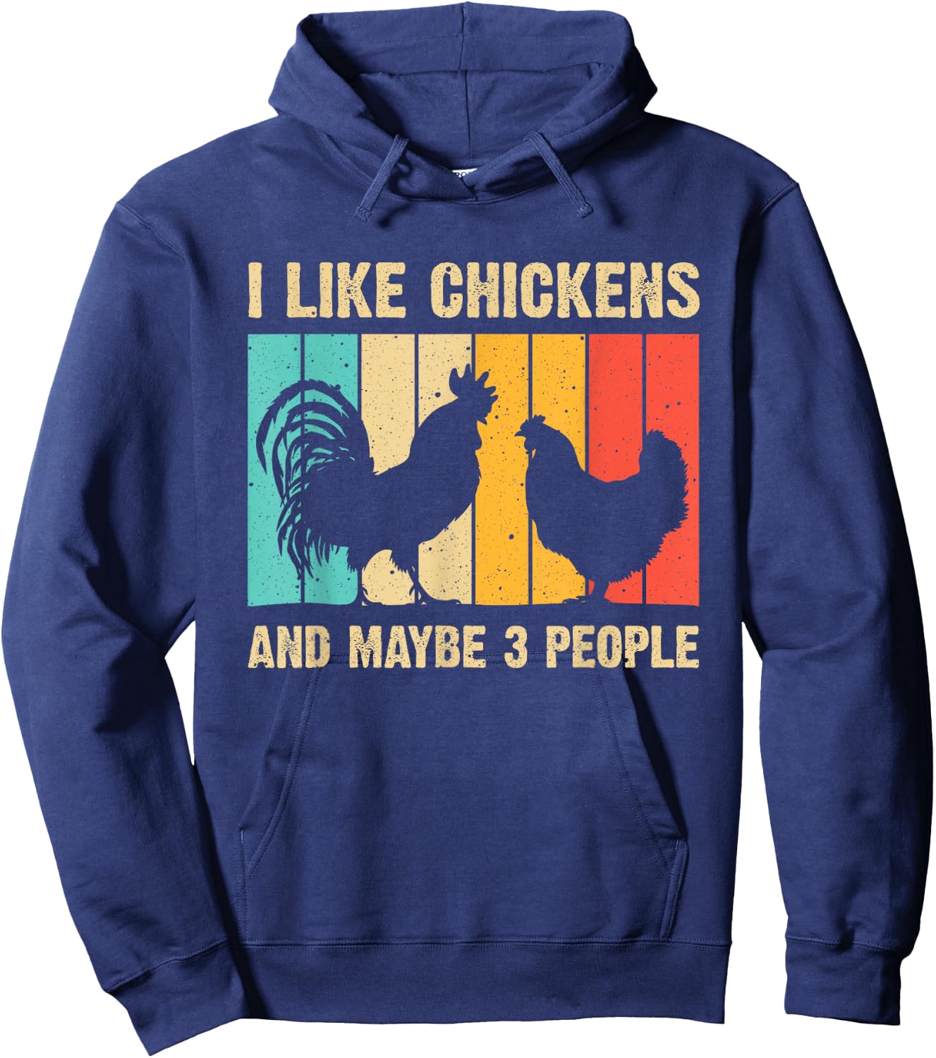 Funny Chicken Design Chicken Lover Men Women Farmers Life Hoodie - Hoodie | Navy