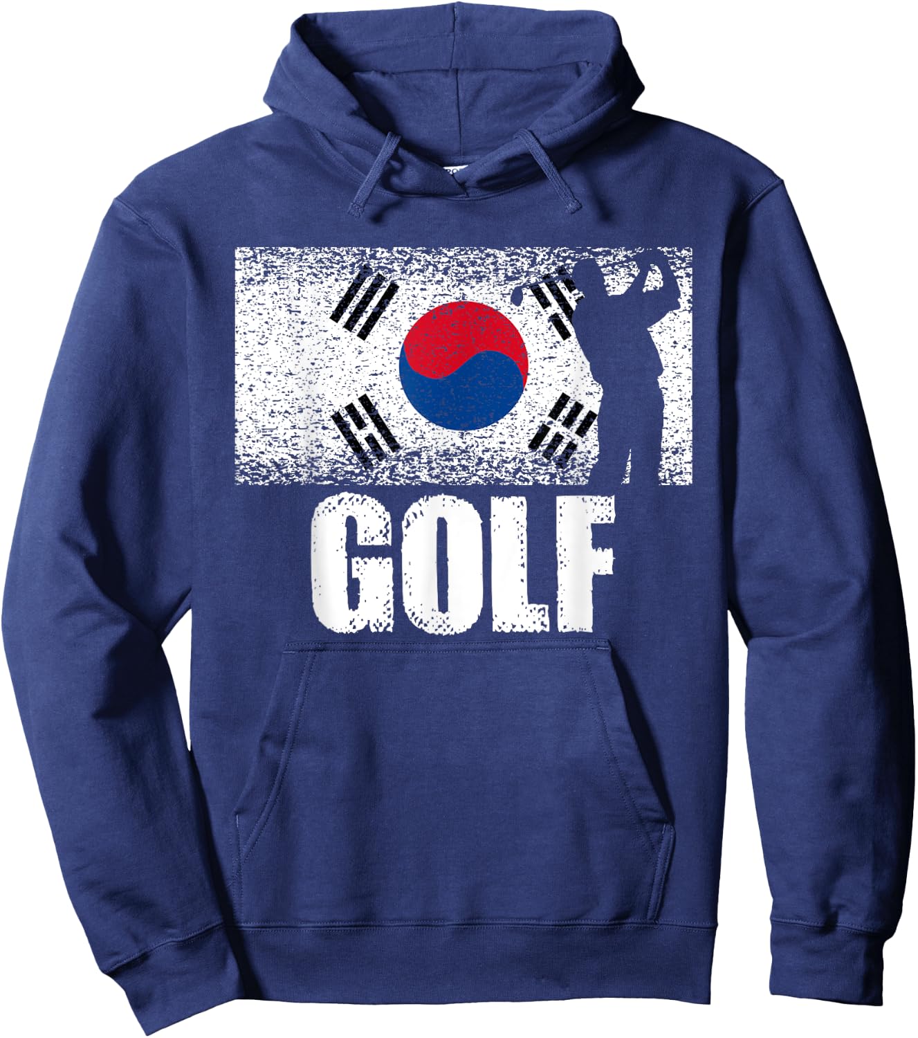 Golf sports, Korea flag, Korean golfer golfing Hoodie - Hoodie | Navy