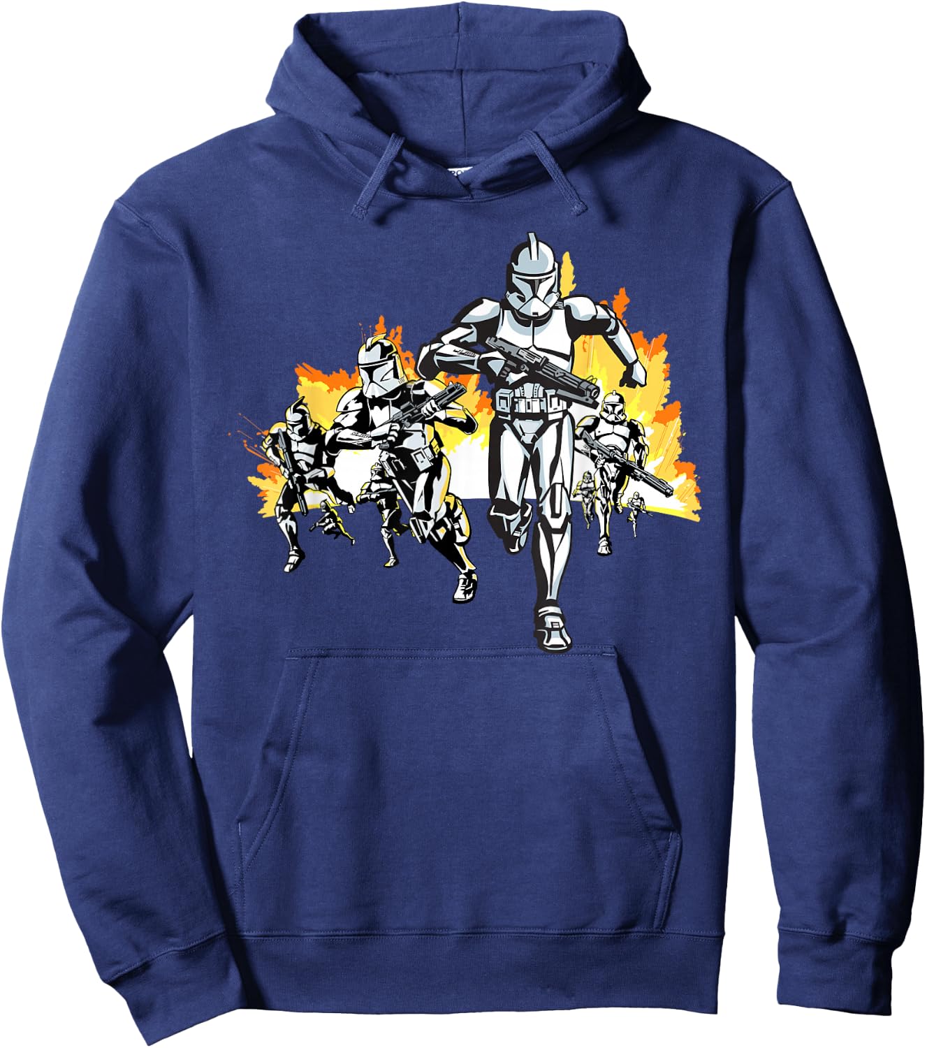 Star Wars Clone Troopers Running Hoodie - Hoodie | Navy