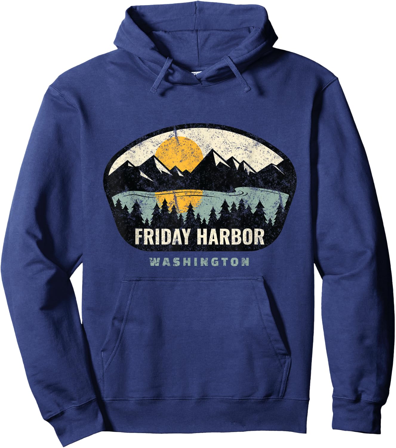 Friday Harbor Washington, Outdoors, San Juan Vacation Gifts Hoodie - Hoodie | Navy