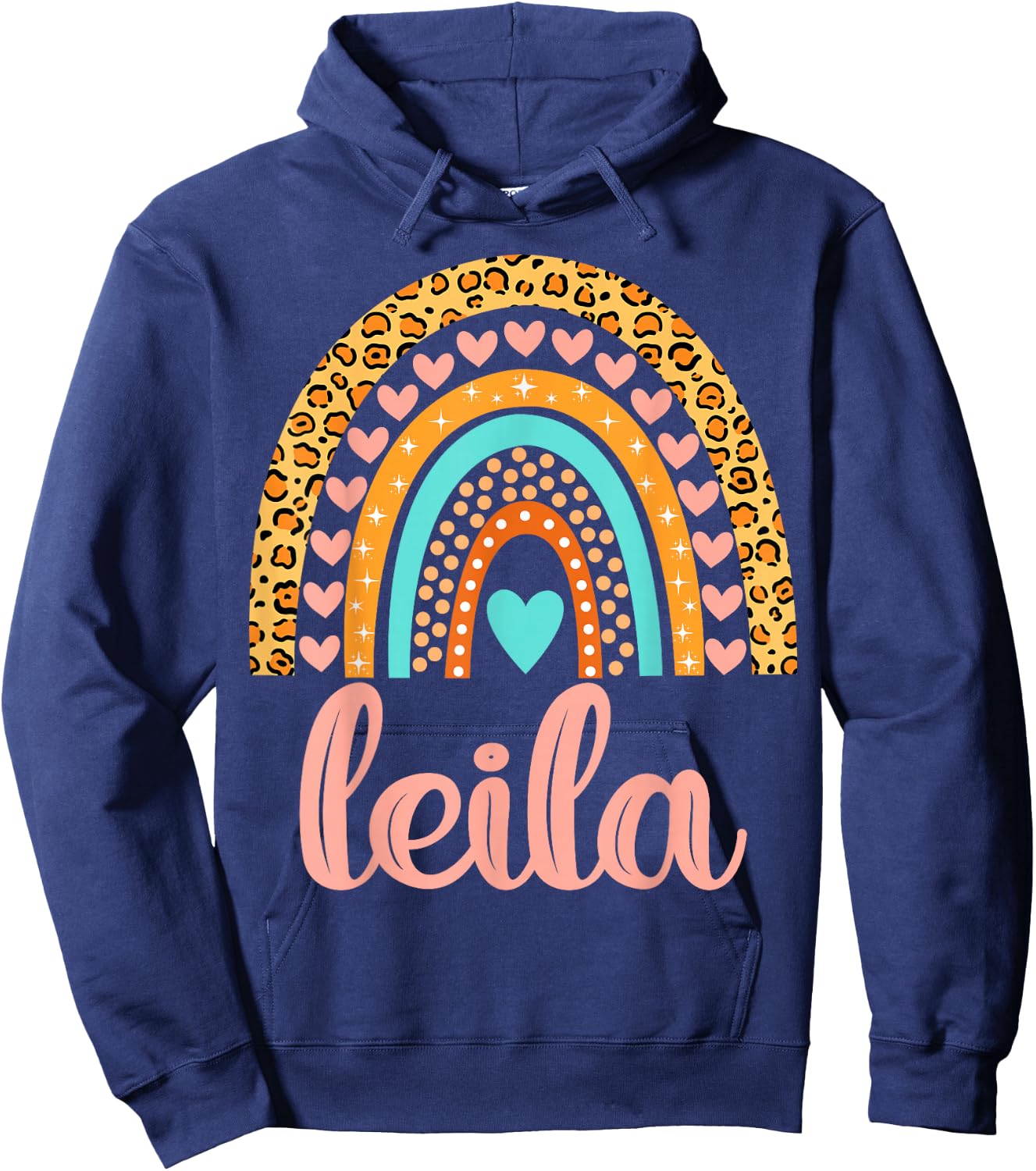 Leila Leila Name Birthday Shirt Gift Hoodie - Hoodie | Navy