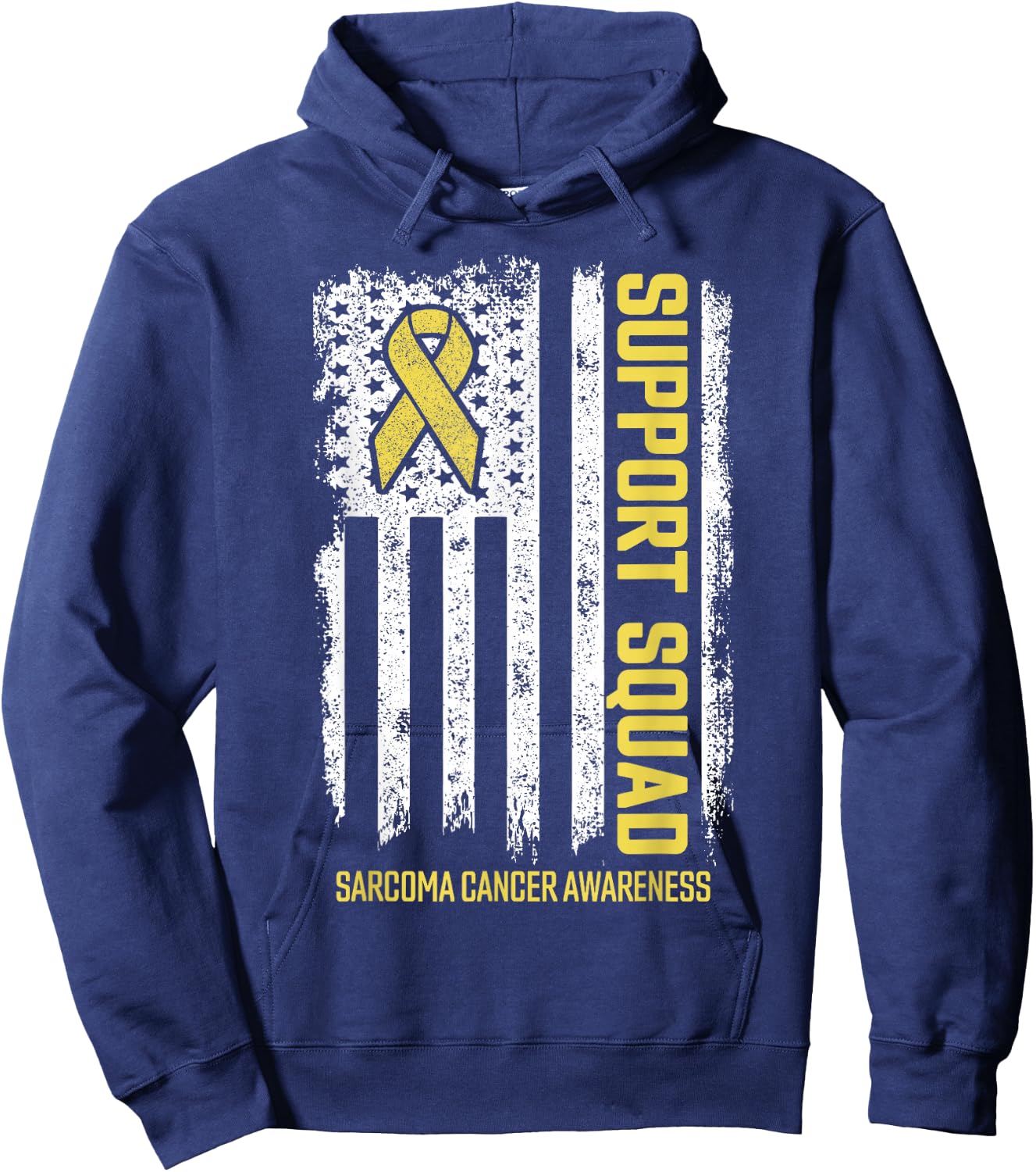 Sarcoma Cancer Shirts Support Squad Sarcoma Cancer Awareness Hoodie - Hoodie | Navy