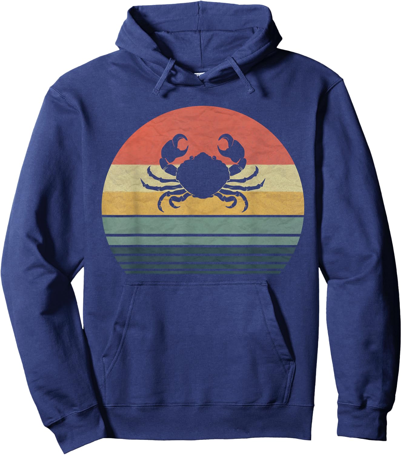 Retro Vintage Crab Gift Family Love Animals Hoodie - Hoodie | Navy