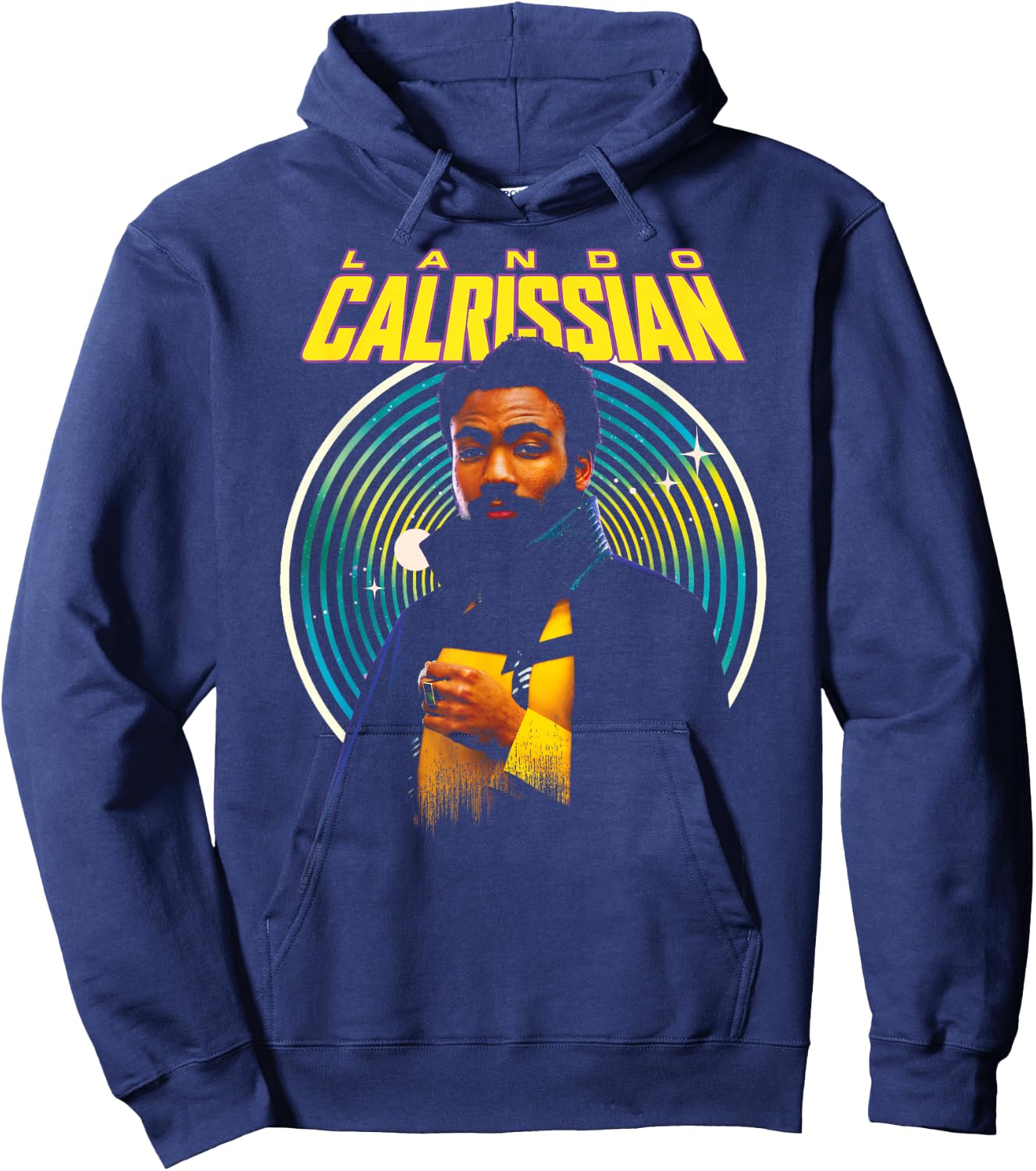Star Wars: Han Solo Movie Lando Calrissian Hypnotic Portrait Hoodie - Hoodie | Navy