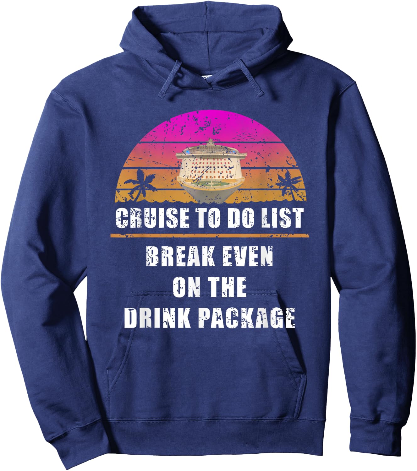 Cruise Drink Package Hoodie - Hoodie | Navy