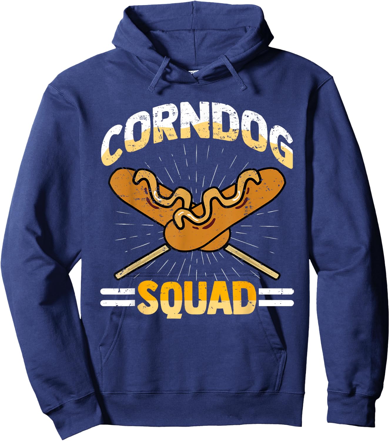 I Love Corndogs Squad, Carnival, Corn Dogs, Hot Dog Hoodie - Hoodie | Navy