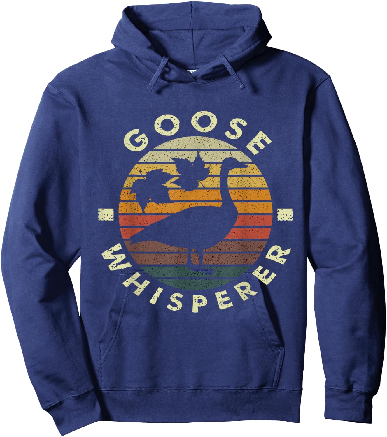 Goose Whisperer Silly Canadian Goose on The Loose Hoodie - Hoodie | Navy