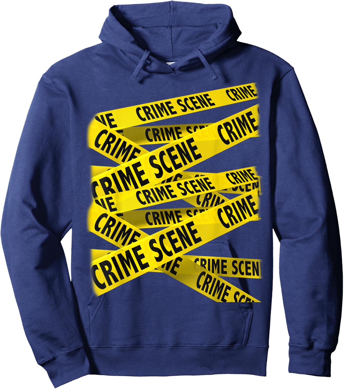 Crime Scene Investigation Tape, CSI Police, Forensic Science Hoodie - Hoodie | Navy