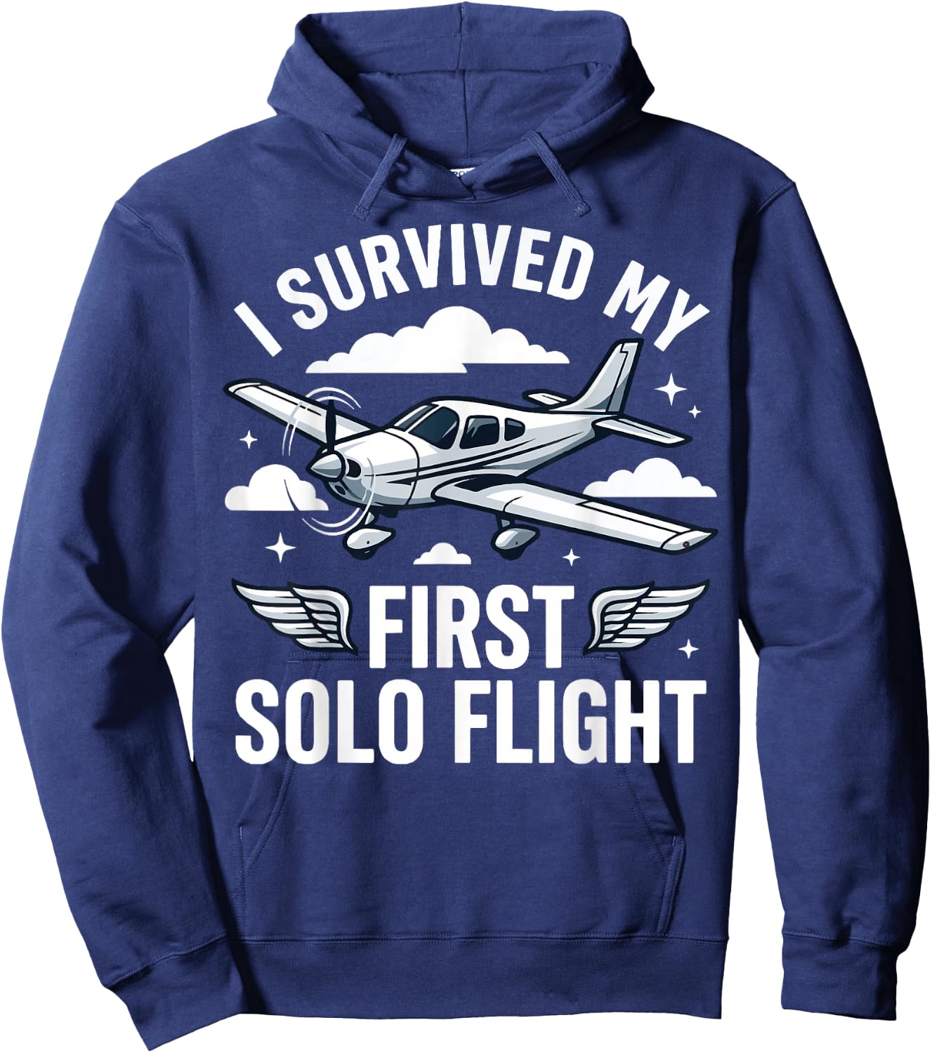 I Survived My First Solo Flight Hoodie - Hoodie | Navy