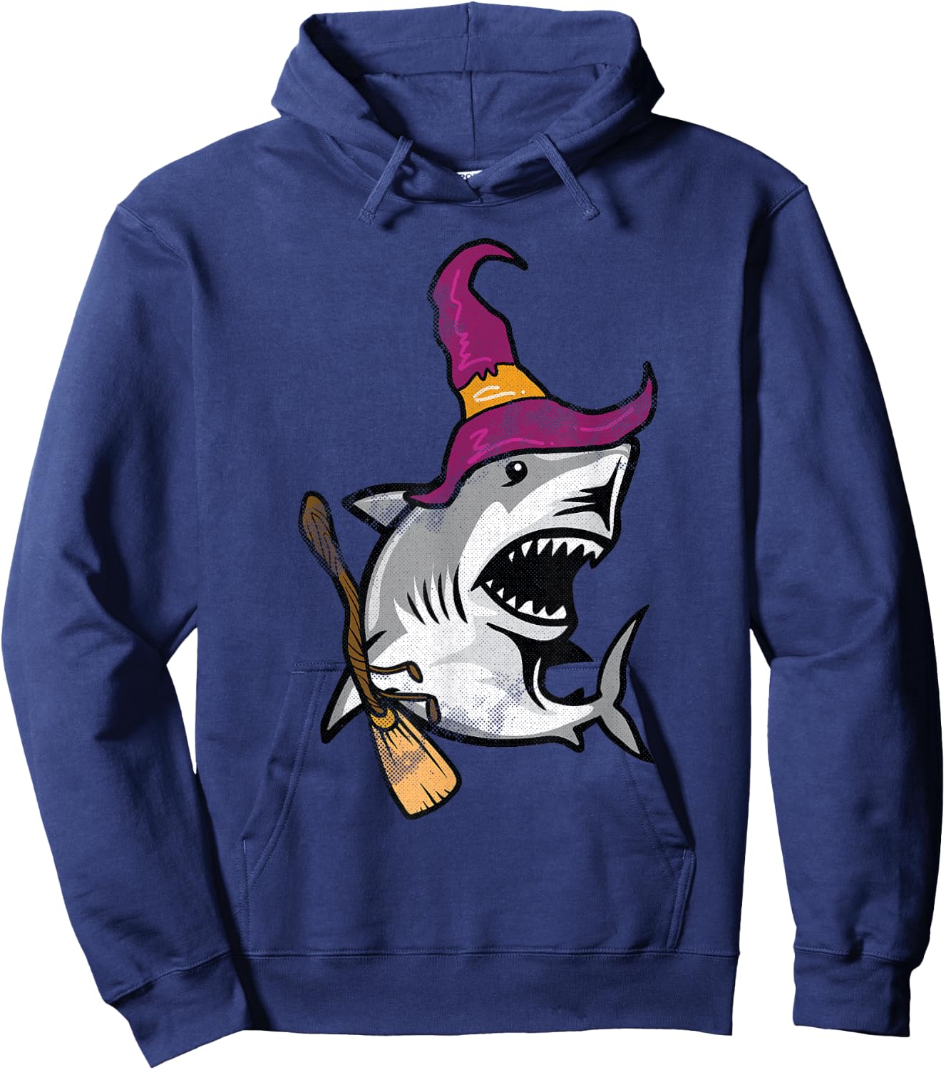 Shark Witch Lazy Halloween Costume Cute Sea Ocean Animal Hoodie - Hoodie | Navy