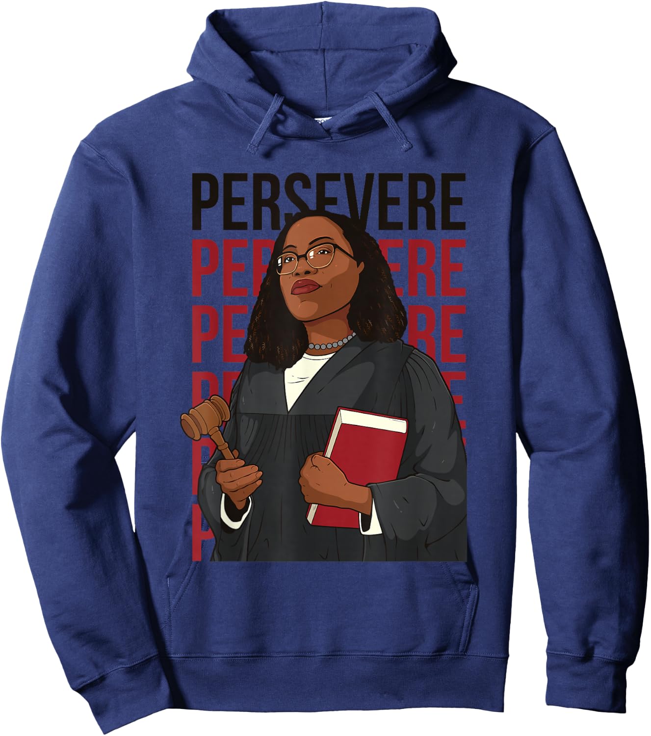 Persevere Ketanji Brown Jackson Liberal Feminist Costume KBJ Hoodie - Hoodie | Navy