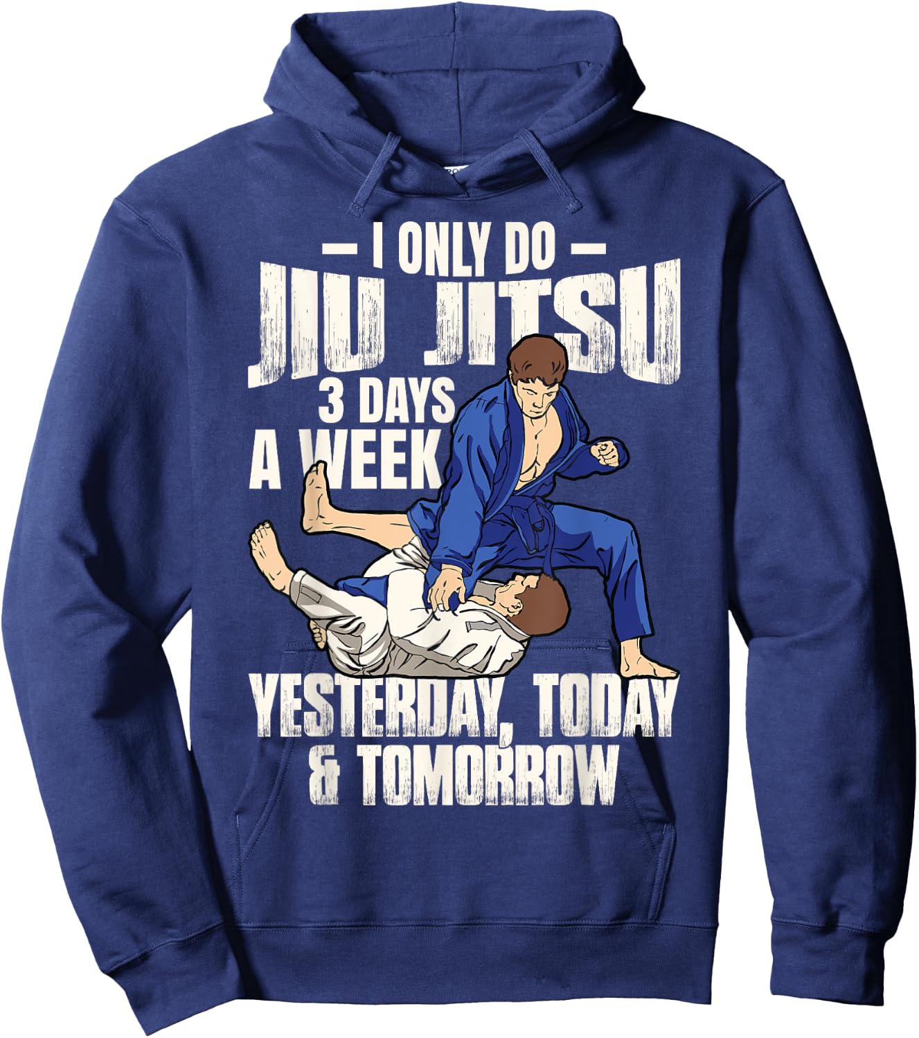 Funny Jiu Jitsu Martial Art Brazilian BJJ Hoodie - Hoodie | Navy
