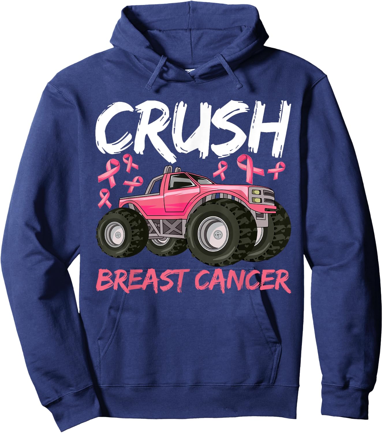 Boys Breast Cancer Awareness Shirt for Boys Kids Toddlers Hoodie - Hoodie | Navy