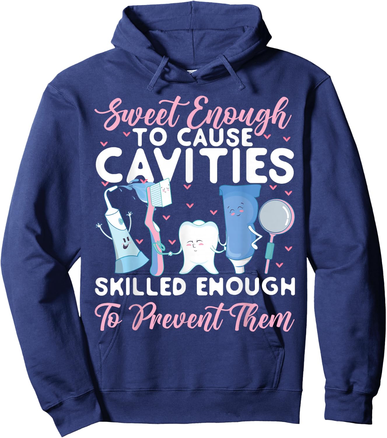 Dentist Dental Assistant Hygienist Tooth Hoodie - Hoodie | Navy