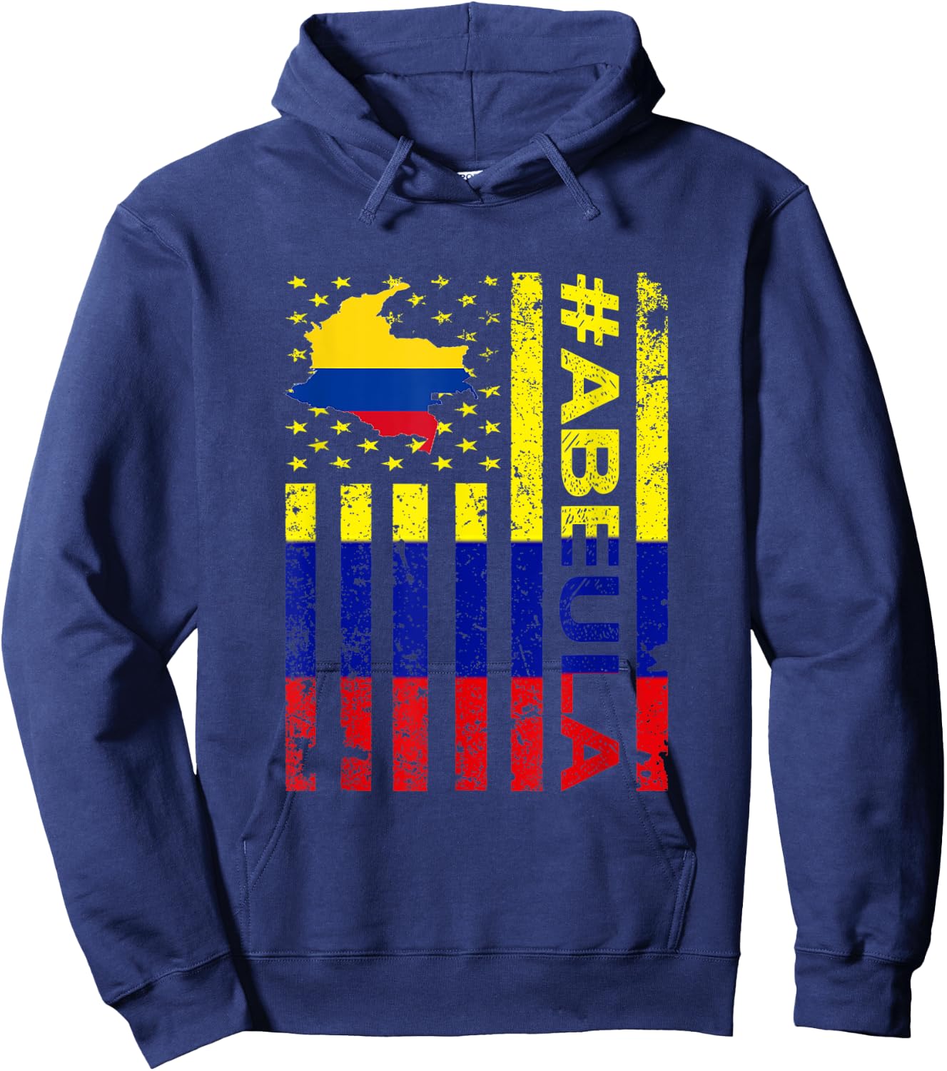 Abuela Colombian Grandma Colombia USA American Mother's Day Hoodie - Hoodie | Navy
