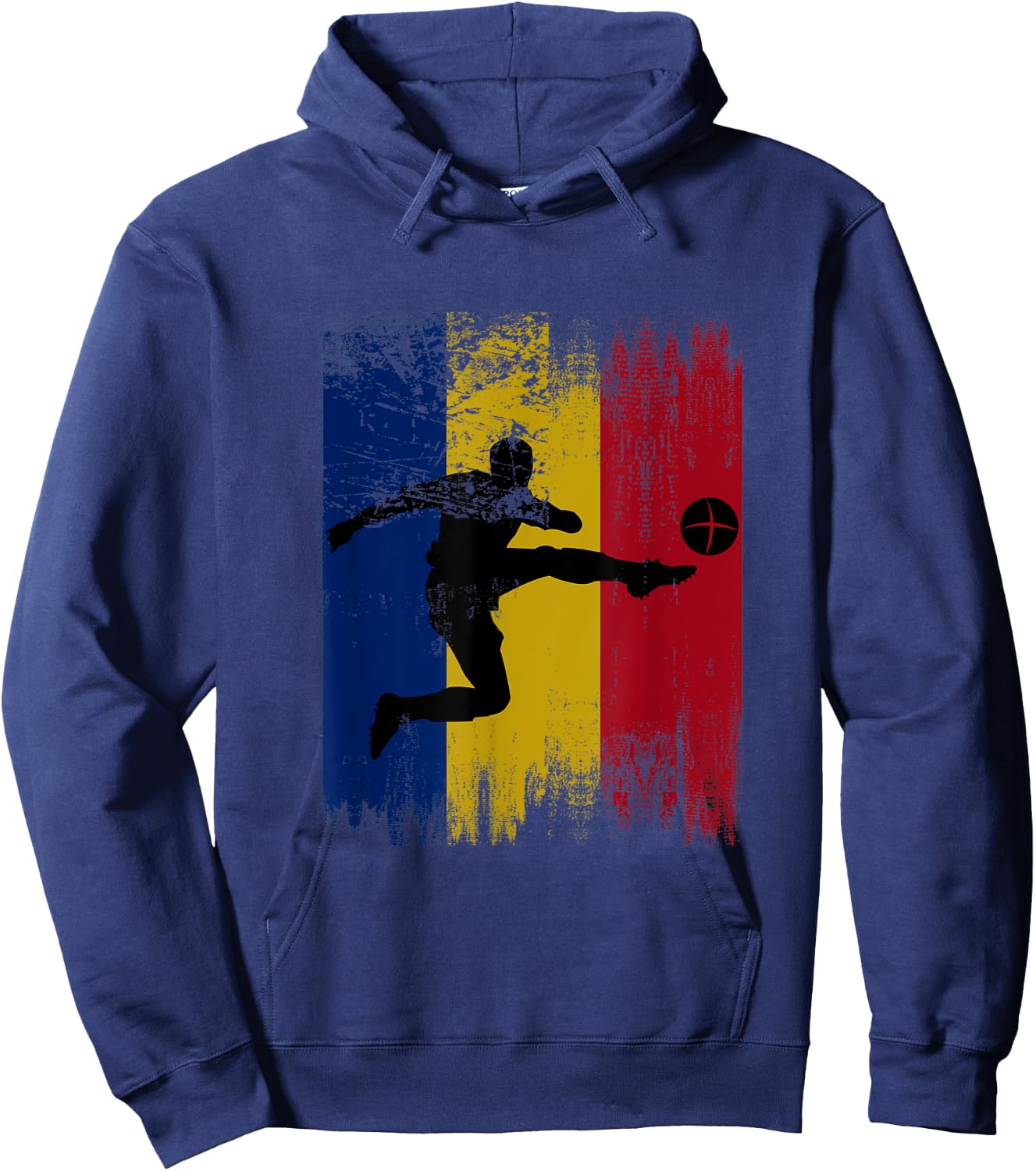 Romania Soccer Romanian Football Romania futbol team Hoodie - Hoodie | Navy