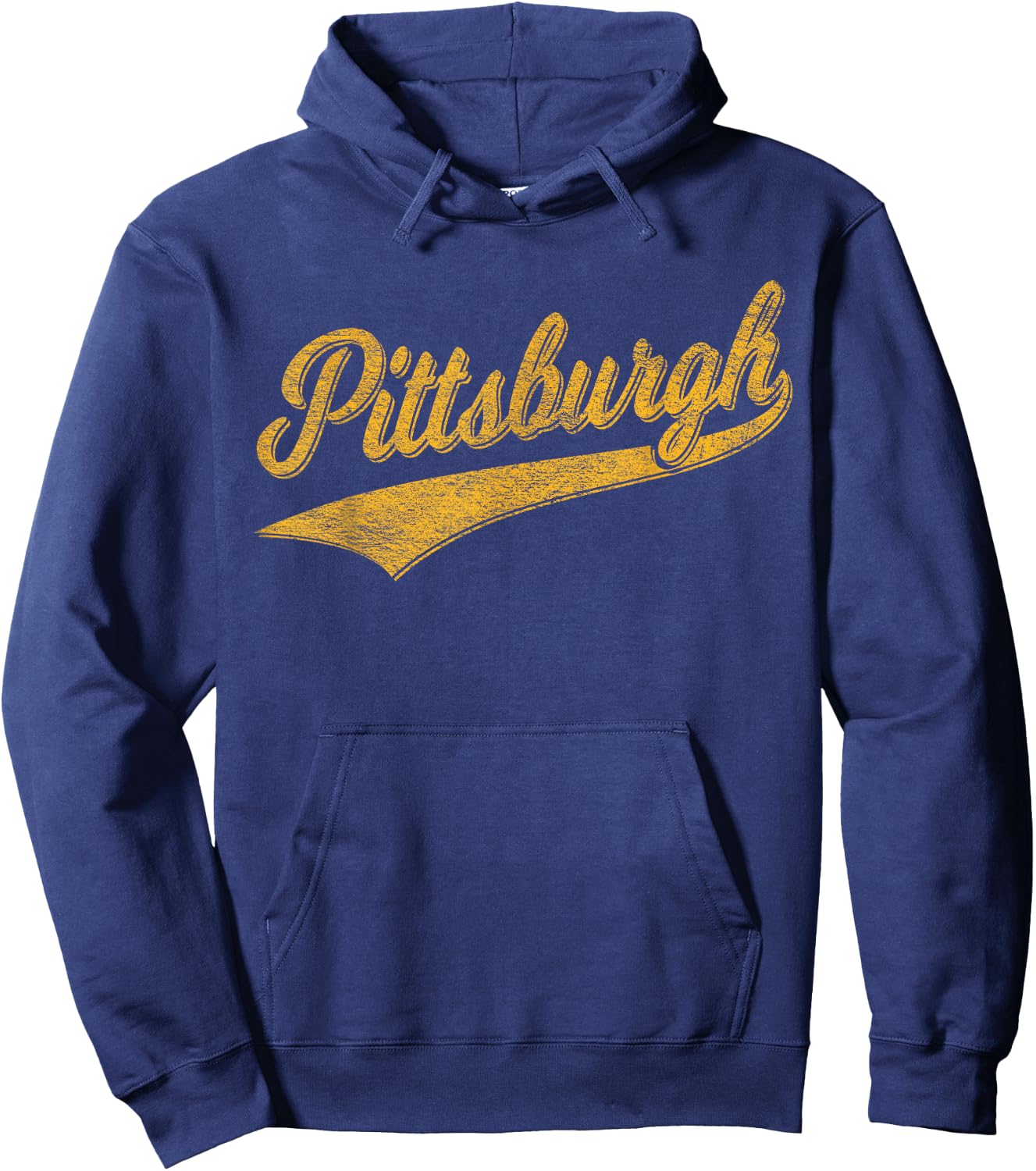 Pittsburgh Pennsylvania Varsity Script Jersey Style Hoodie - Hoodie | Navy